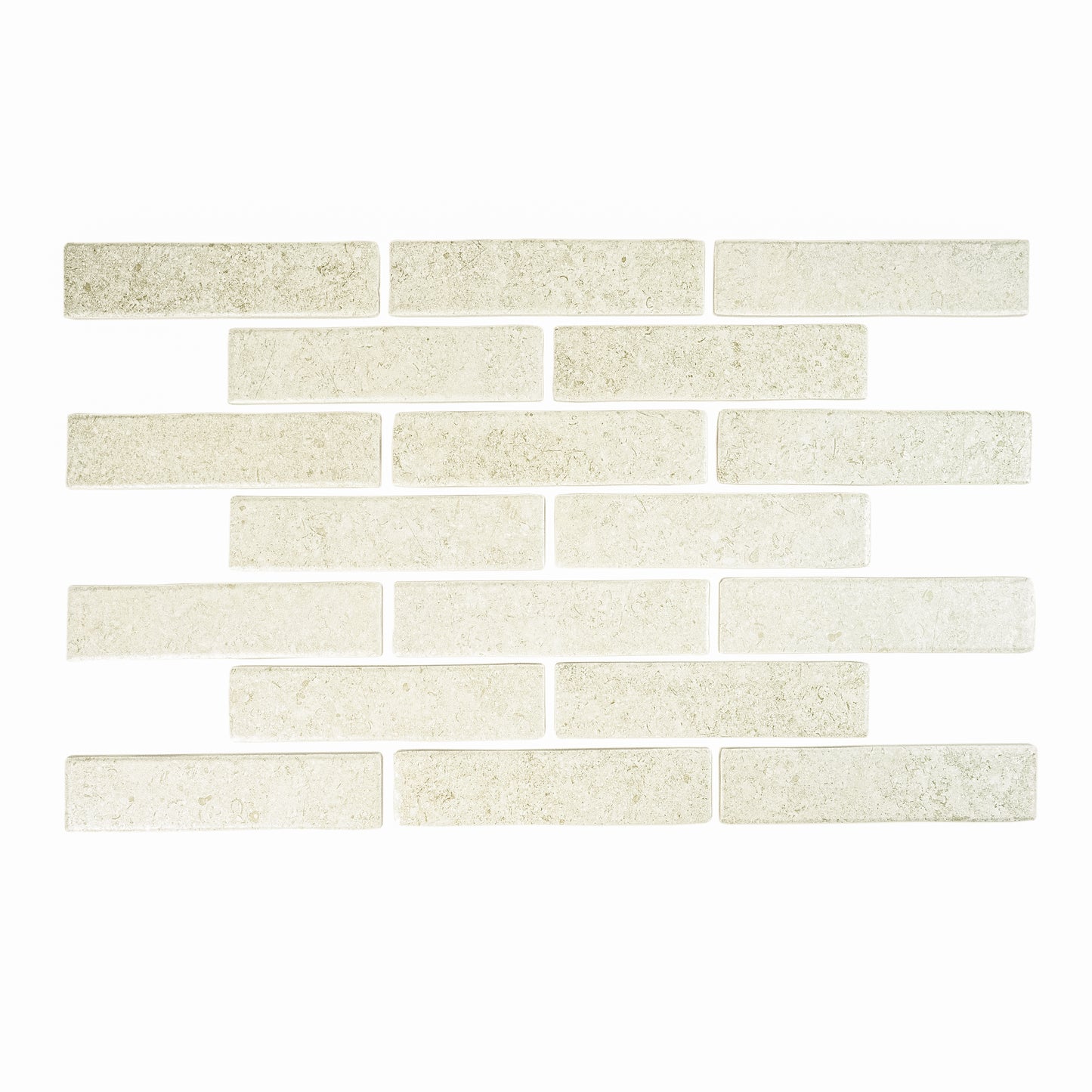 Limestone Legacy Series Chiffon White Matte Porcelain Artisanal Tile