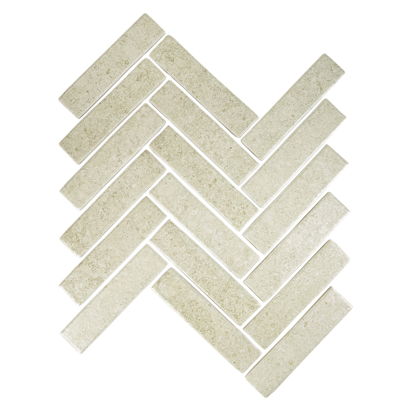 Limestone Legacy Series Chiffon White Matte Porcelain Artisanal Tile