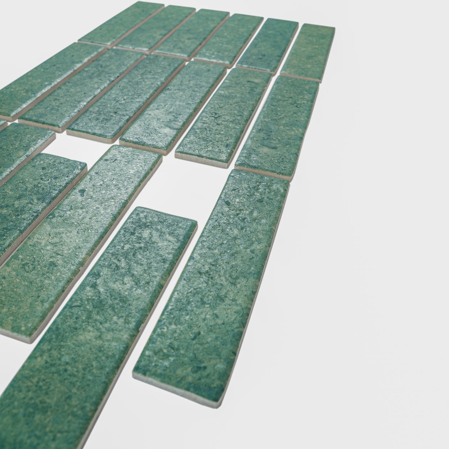 Limestone Legacy Series Sea Green Matte Porcelain Artisanal Tile