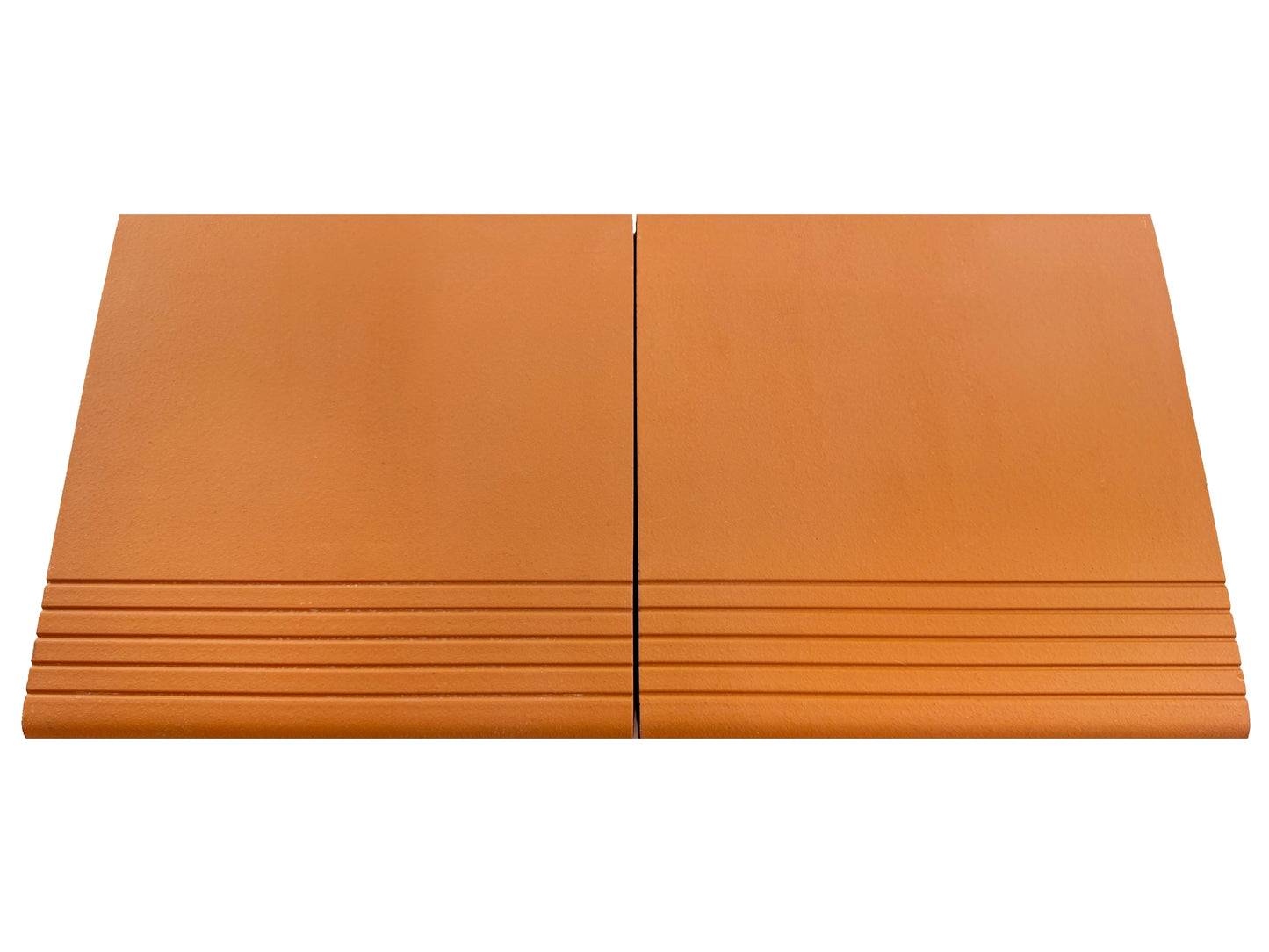 Terracotta Tile Series Light red Matte Step nose
