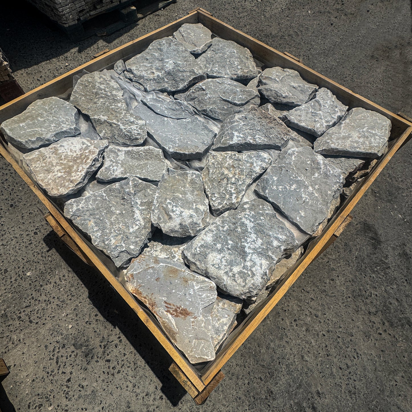 Opulent Flagstone Series Light Grey & ivory white Limestone flag stone
