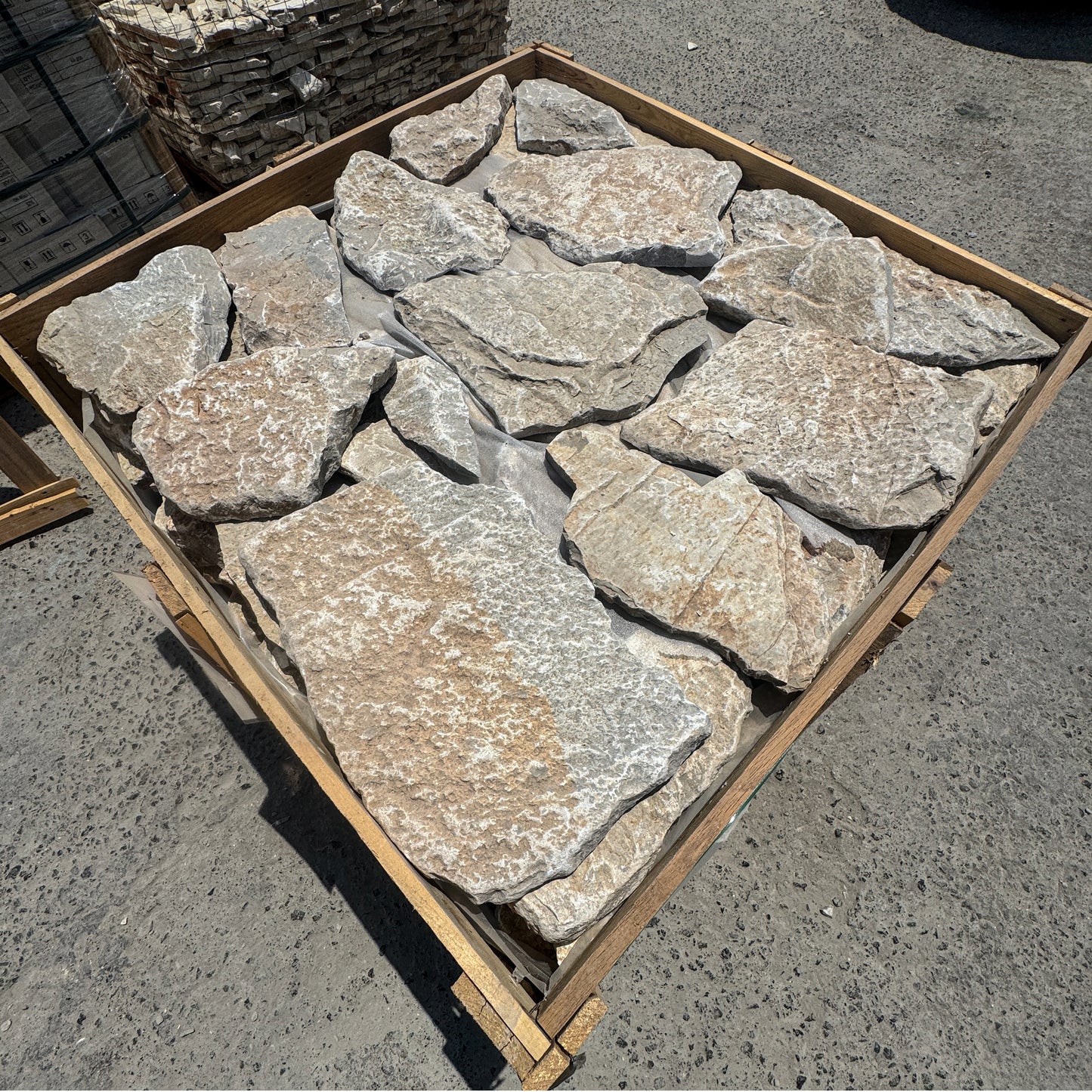 Opulent Flagstone Series Golden Beige & Light Brown Limestone flag stone