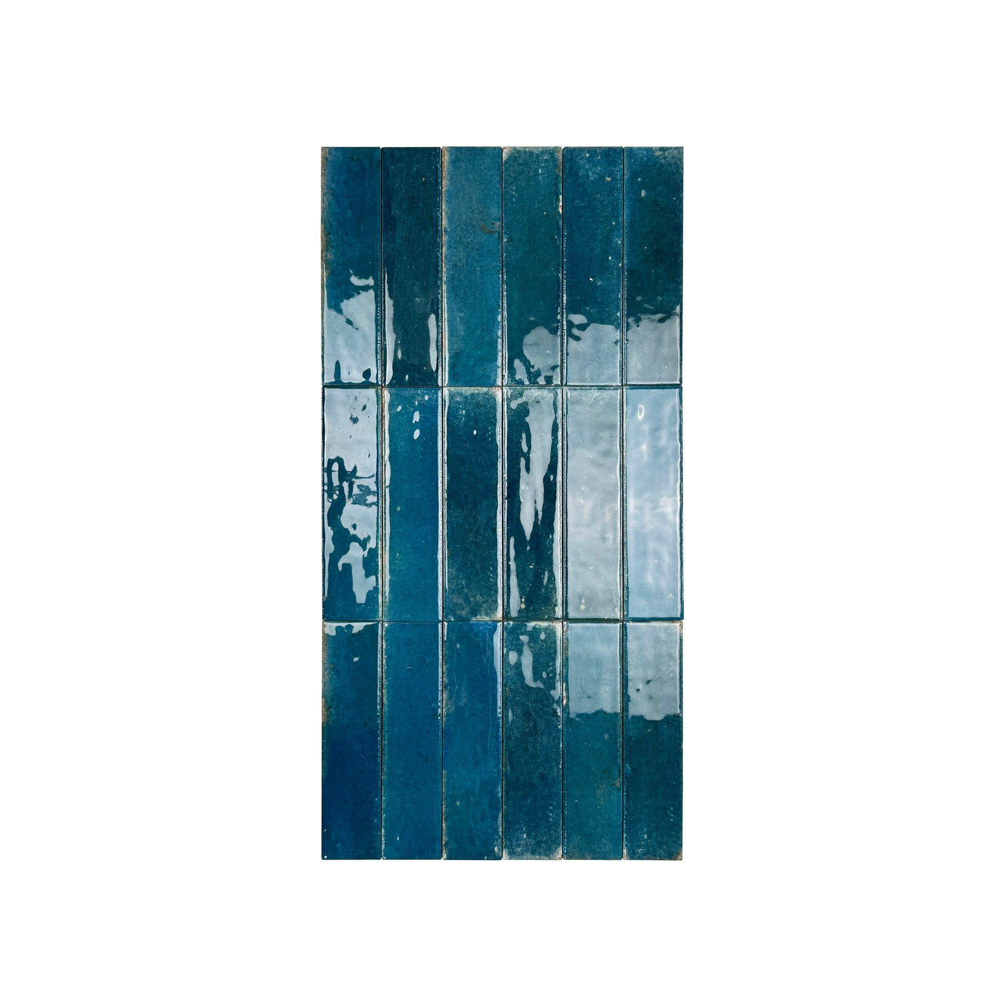Himalayan Serenity Series Sapphire Blue Glossy Porcelain Artisanal Tile