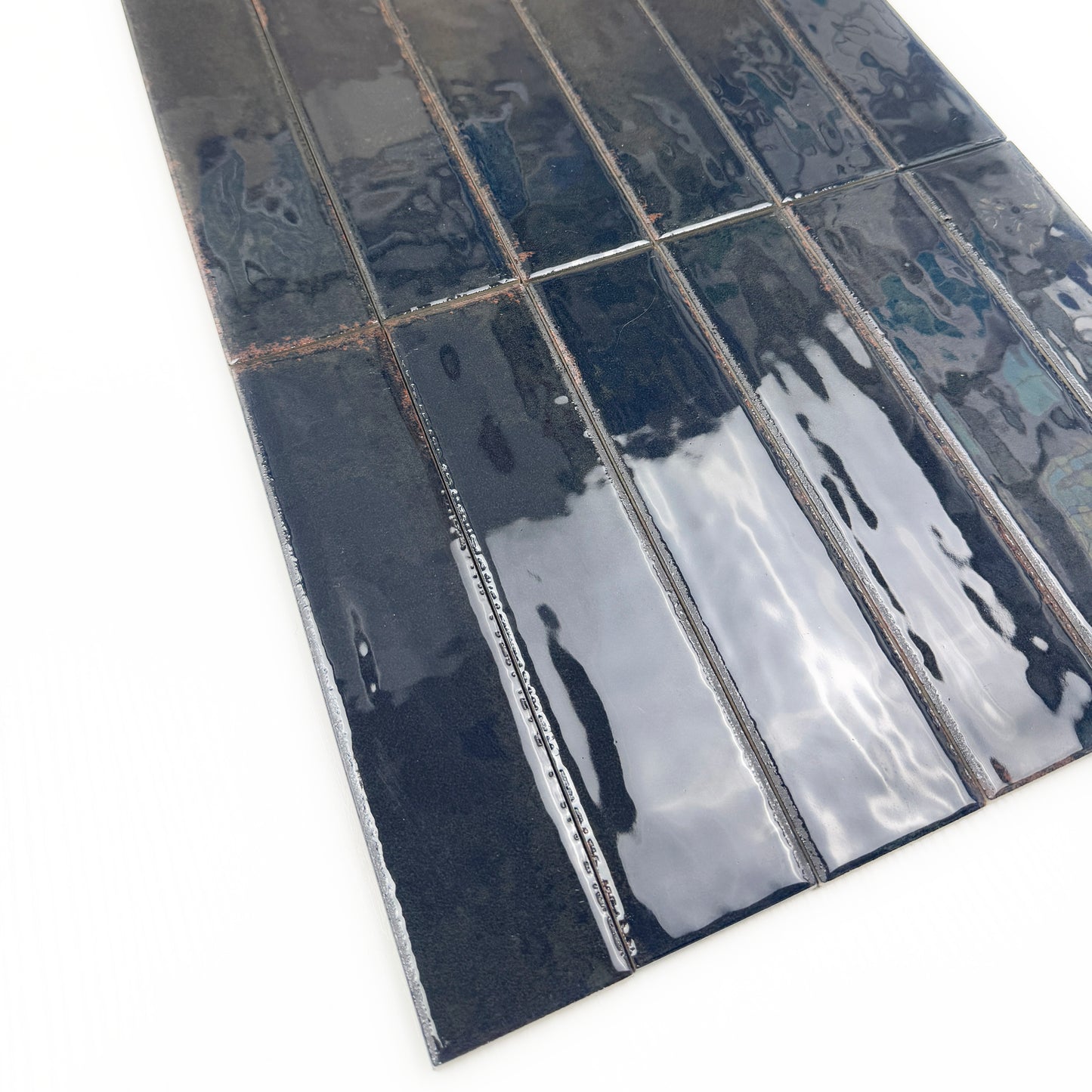 Himalayan Serenity Series Midnight Blue Glossy Porcelain Artisanal Tile