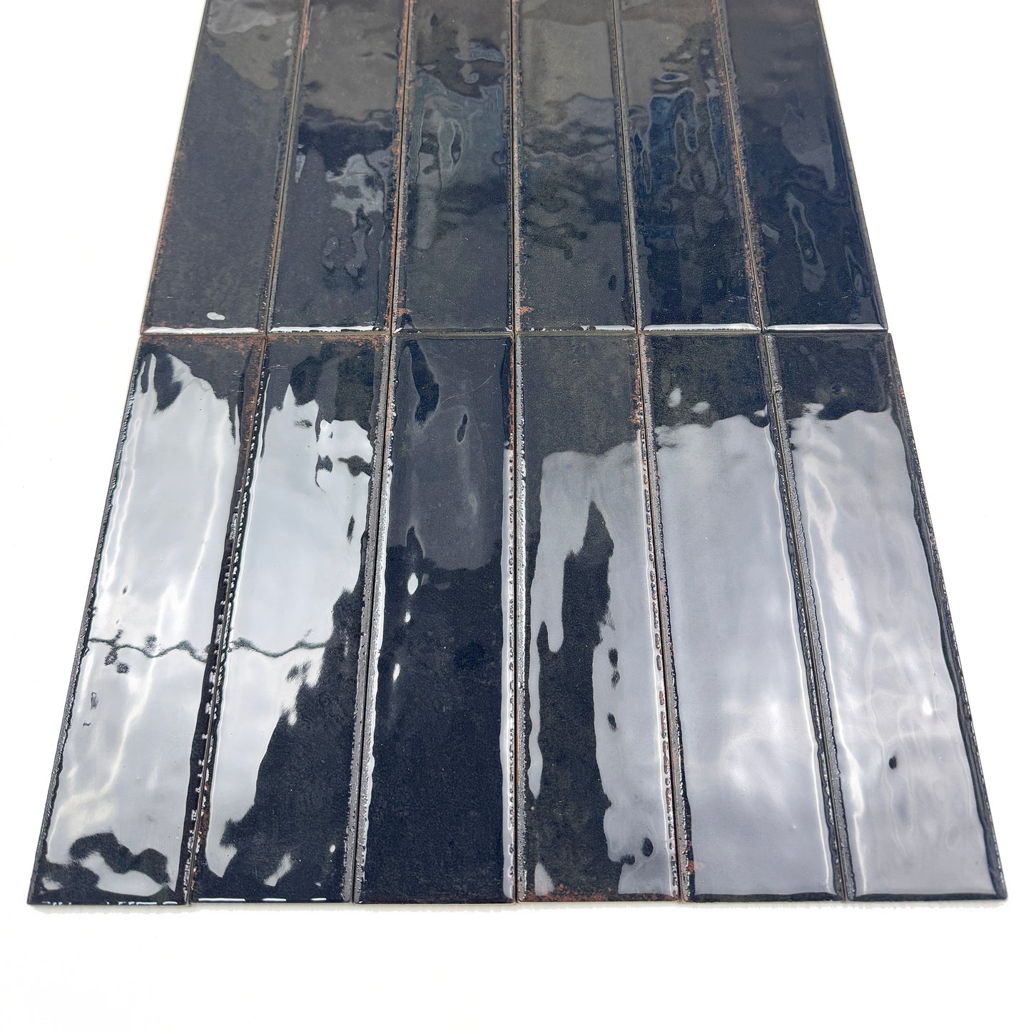 Himalayan Serenity Series Midnight Blue Glossy Porcelain Artisanal Tile