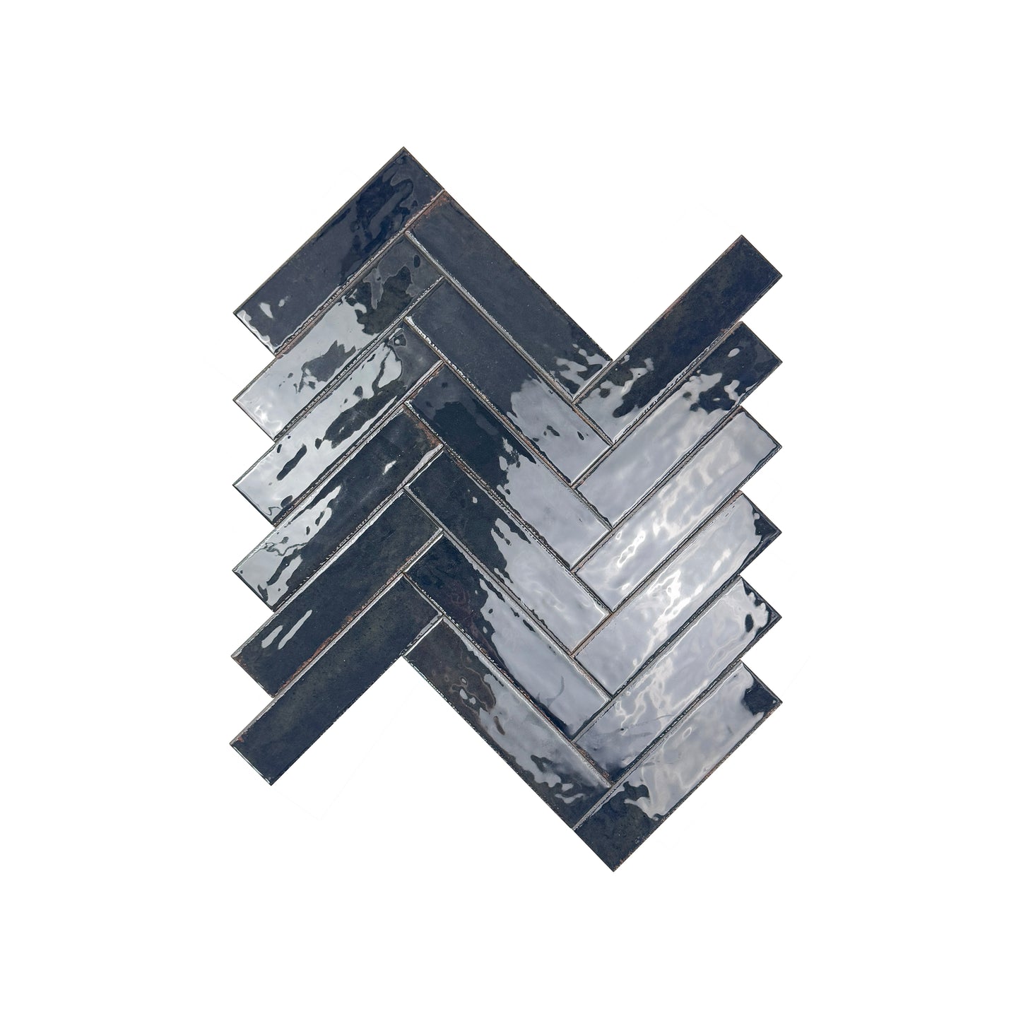 Himalayan Serenity Series Midnight Blue Glossy Porcelain Artisanal Tile