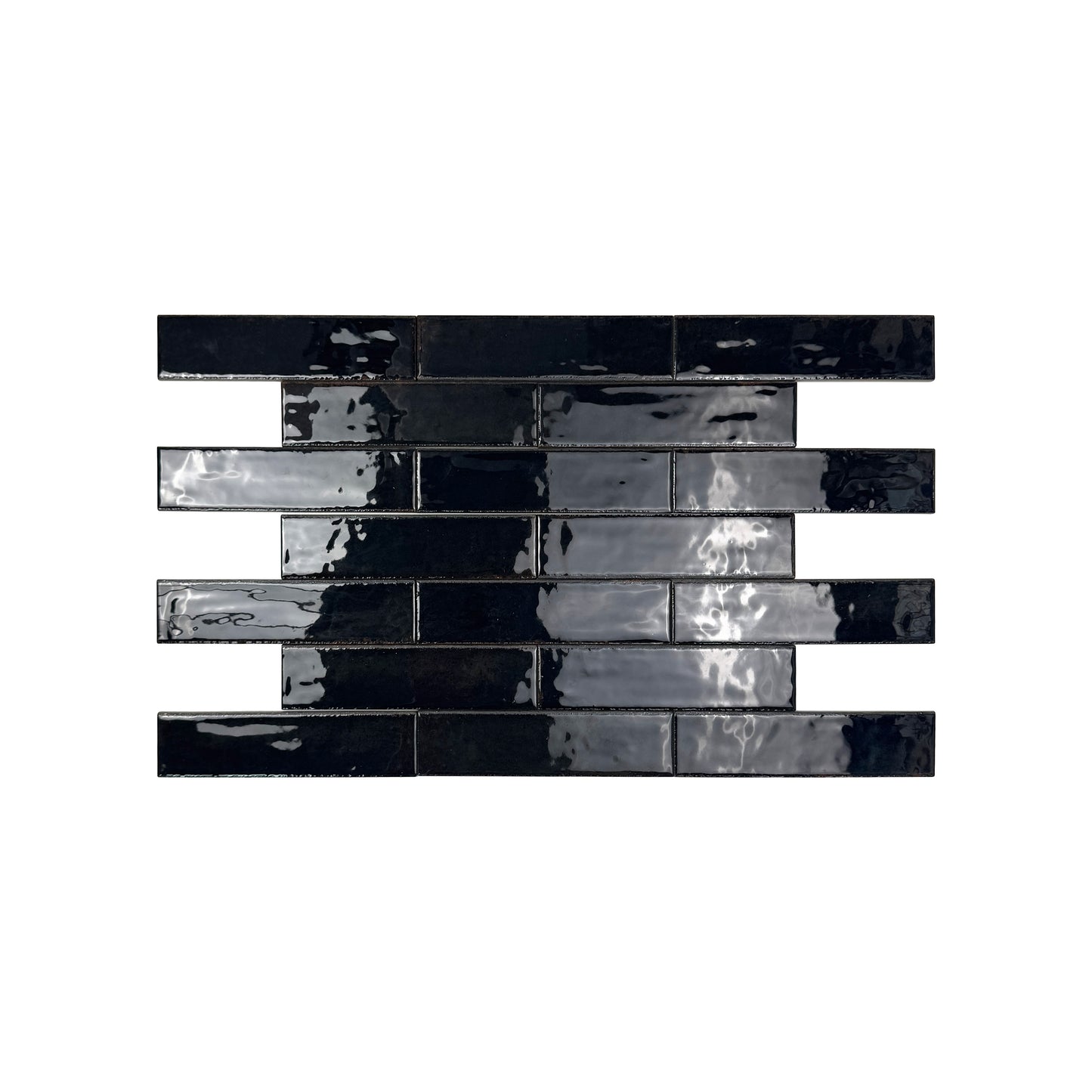 Himalayan Serenity Series Midnight Blue Glossy Porcelain Artisanal Tile