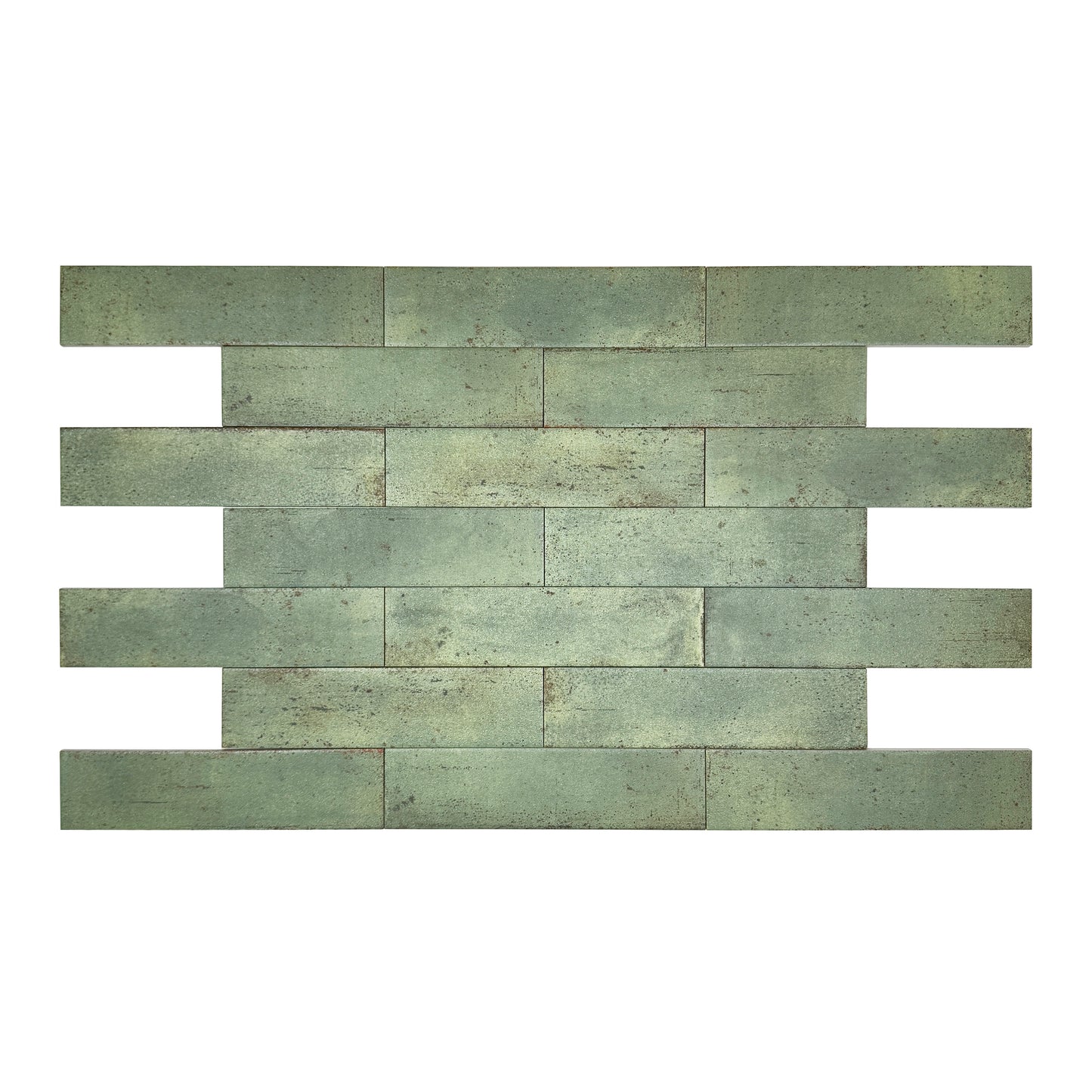Lustre Vintage Hunter Green Matte Ceramic Artisanal Tile
