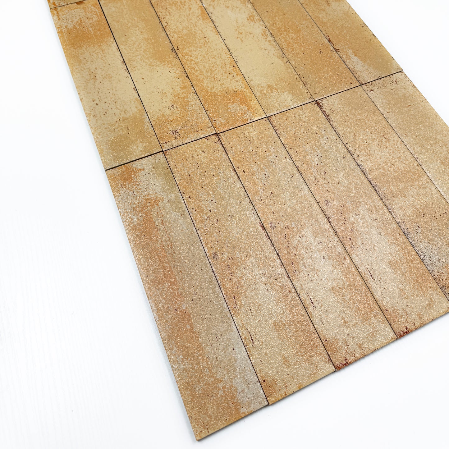 Lustre Vintage Nude Brown Matte Ceramic Artisanal Tile
