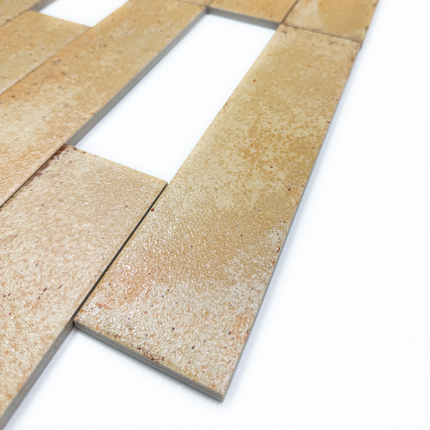 Lustre Vintage Nude Brown Matte Ceramic Artisanal Tile
