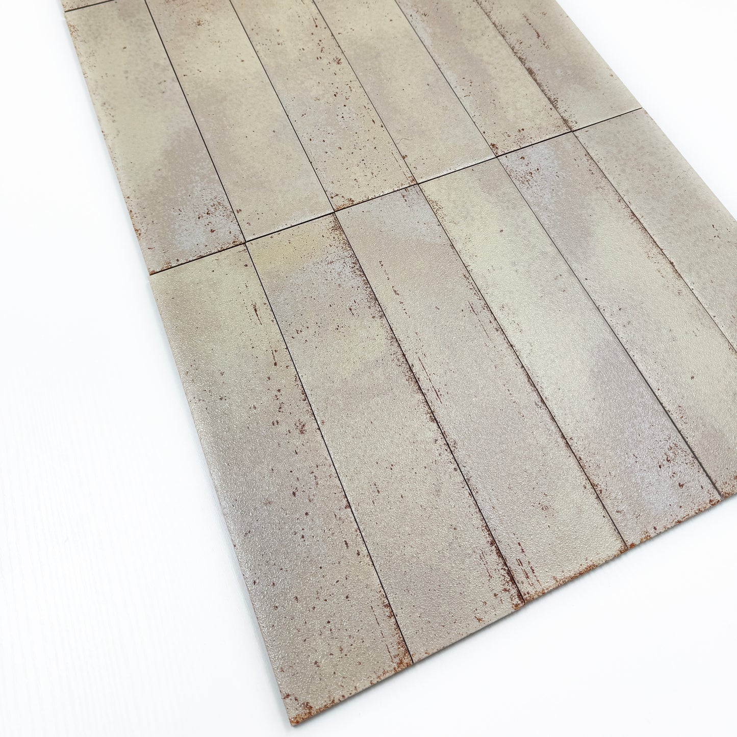 Lustre Vintage Almond Brown Matte Ceramic Artisanal Tile
