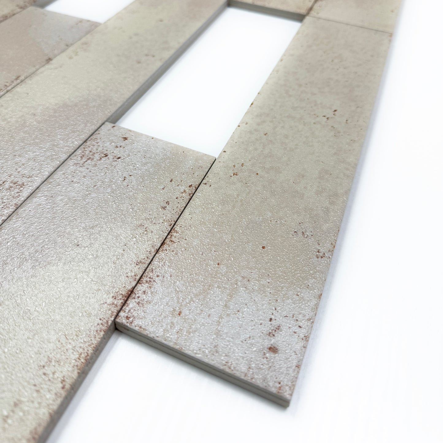 Lustre Vintage Almond Brown Matte Ceramic Artisanal Tile