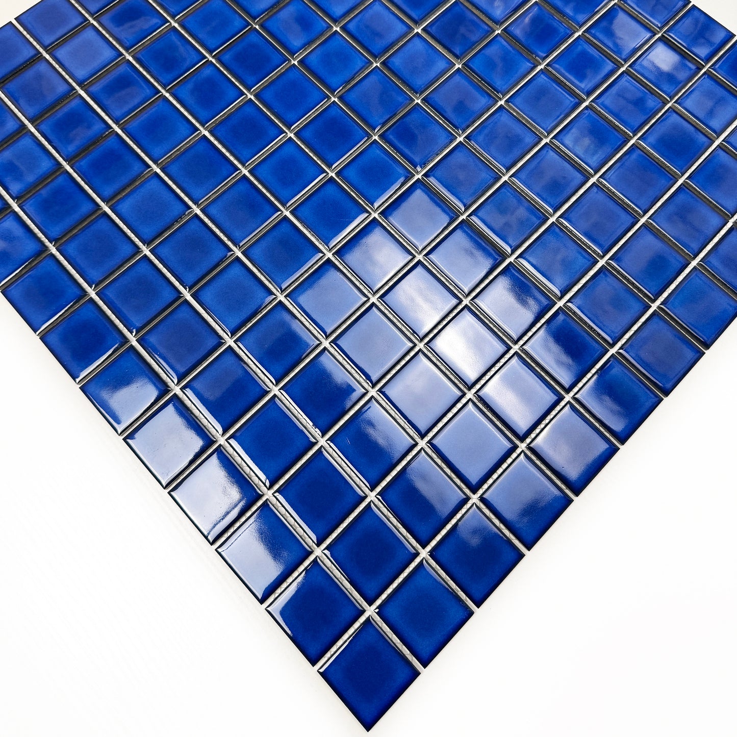 Zen Navy Blue Crystalline Glazed Porcelain Mosaic