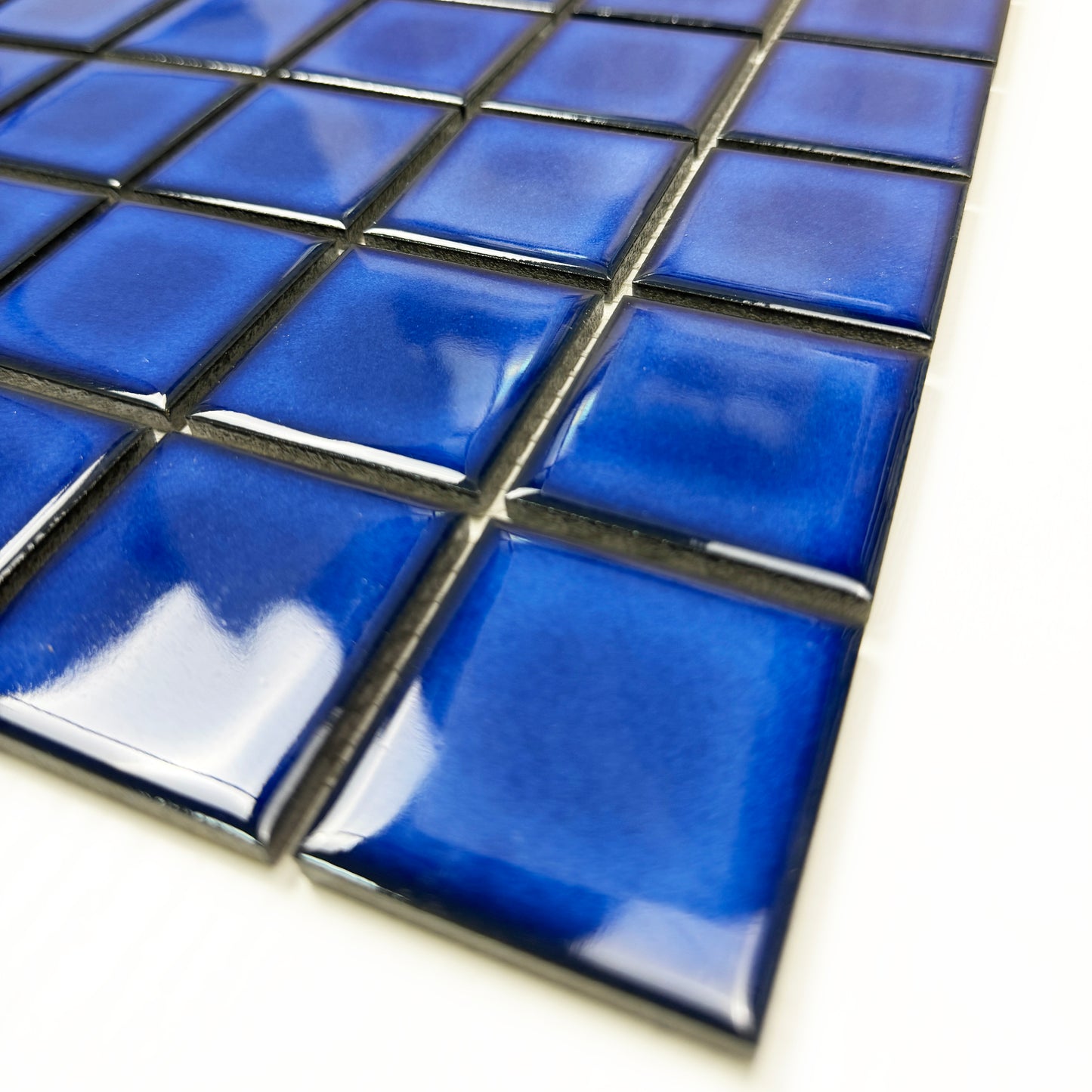 Zen Navy Blue Crystalline Glazed Porcelain Mosaic