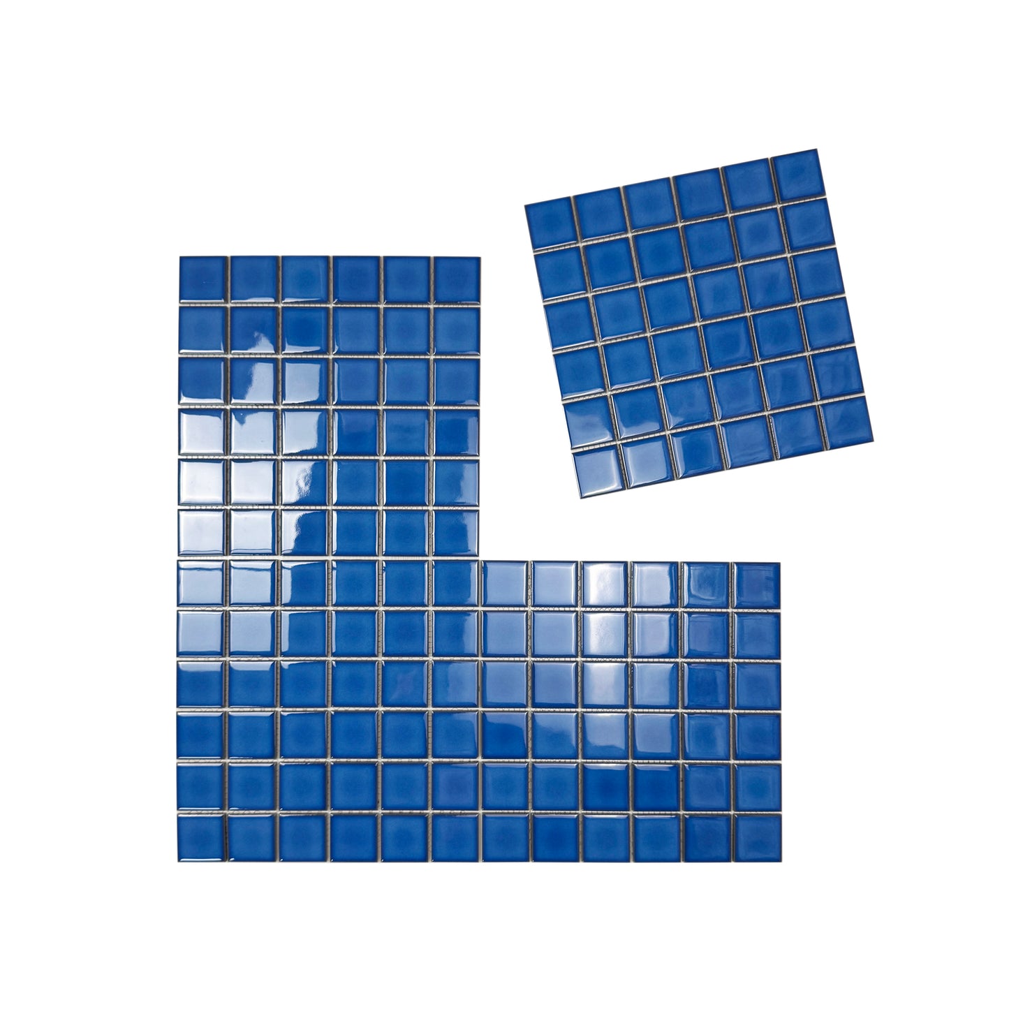 Zen Royal Blue Crystalline Glazed Porcelain Mosaic