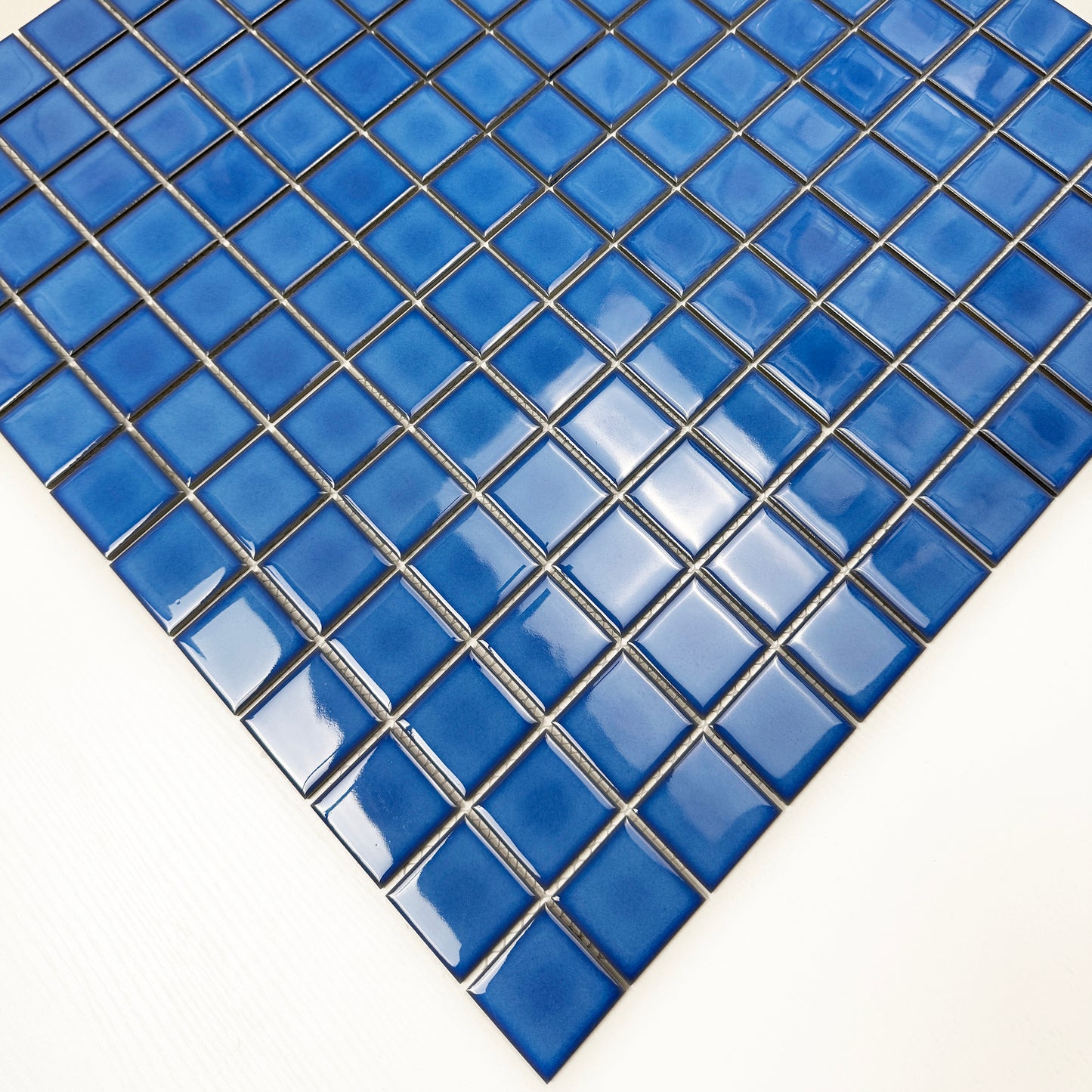 Zen Royal Blue Crystalline Glazed Porcelain Mosaic