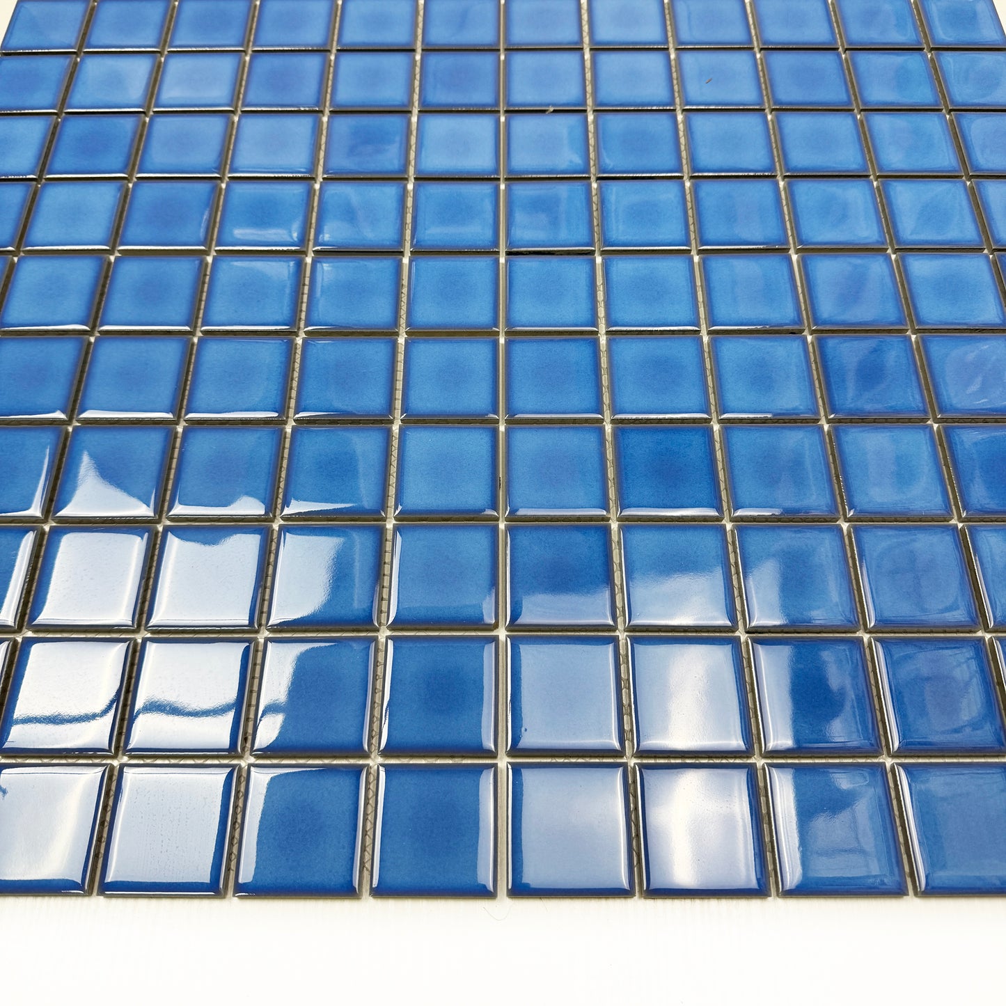 Zen Royal Blue Crystalline Glazed Porcelain Mosaic