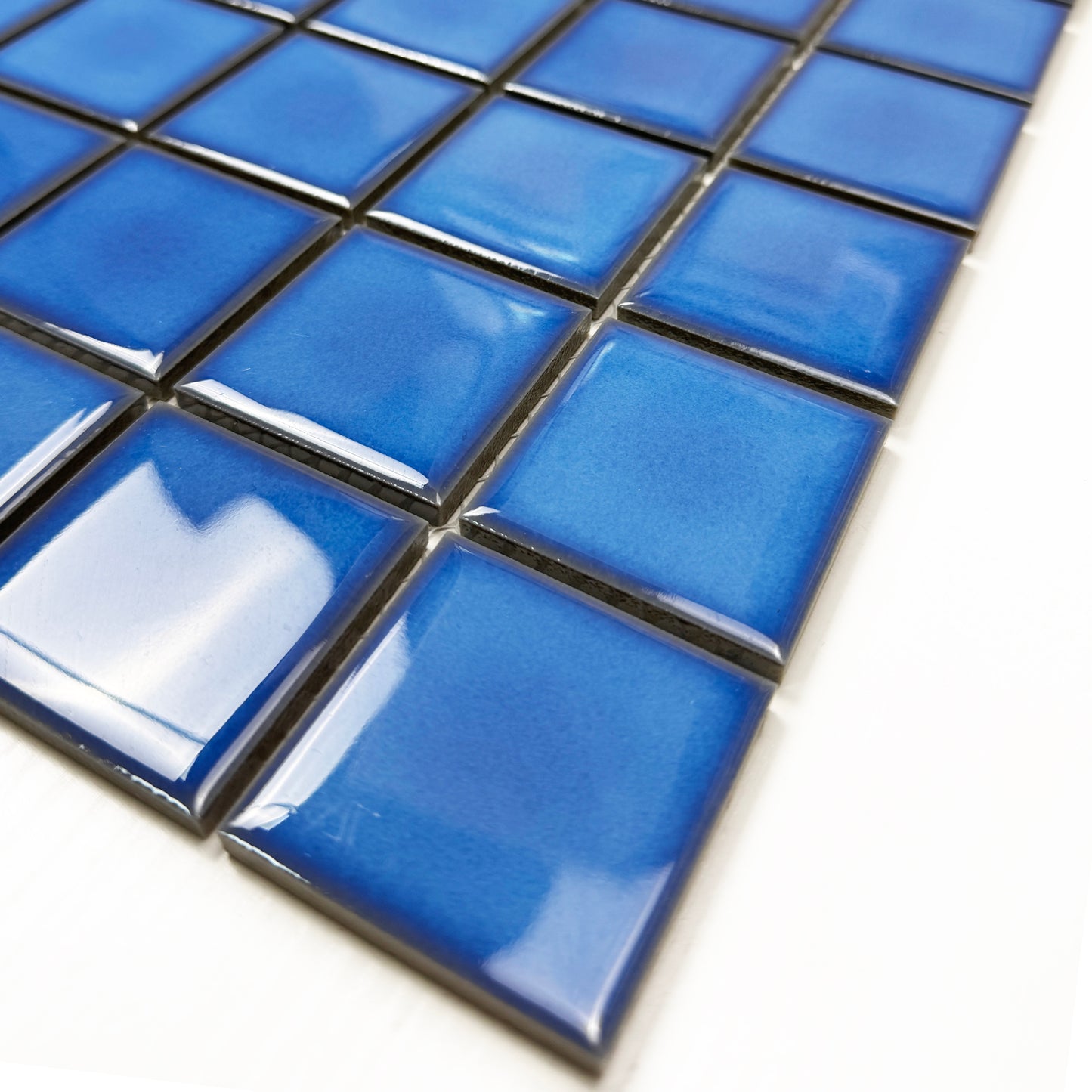 Zen Royal Blue Crystalline Glazed Porcelain Mosaic