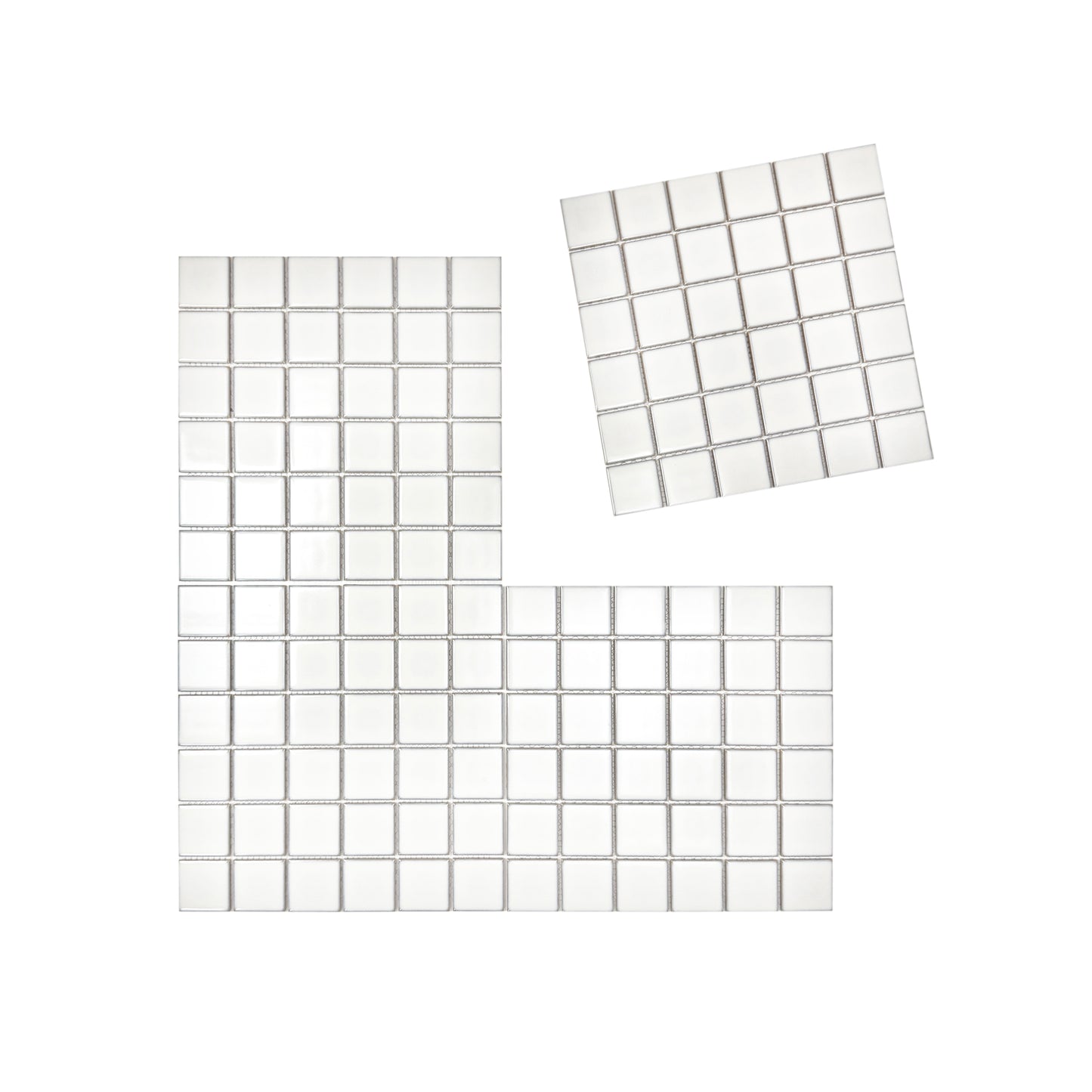 Zen white Crystalline Glazed Porcelain Mosaic