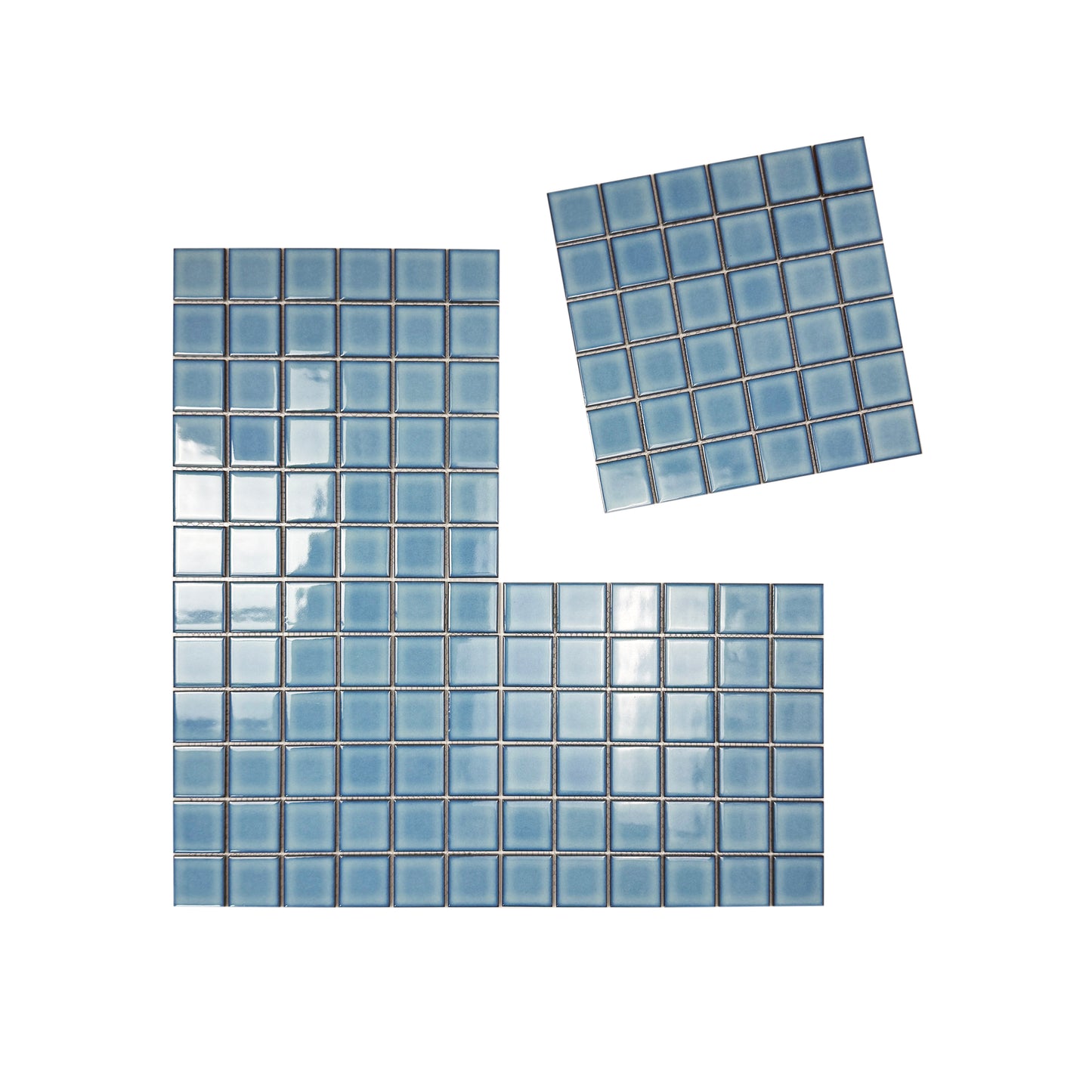 Zen Light Blue Crystalline Glazed Porcelain Mosaic