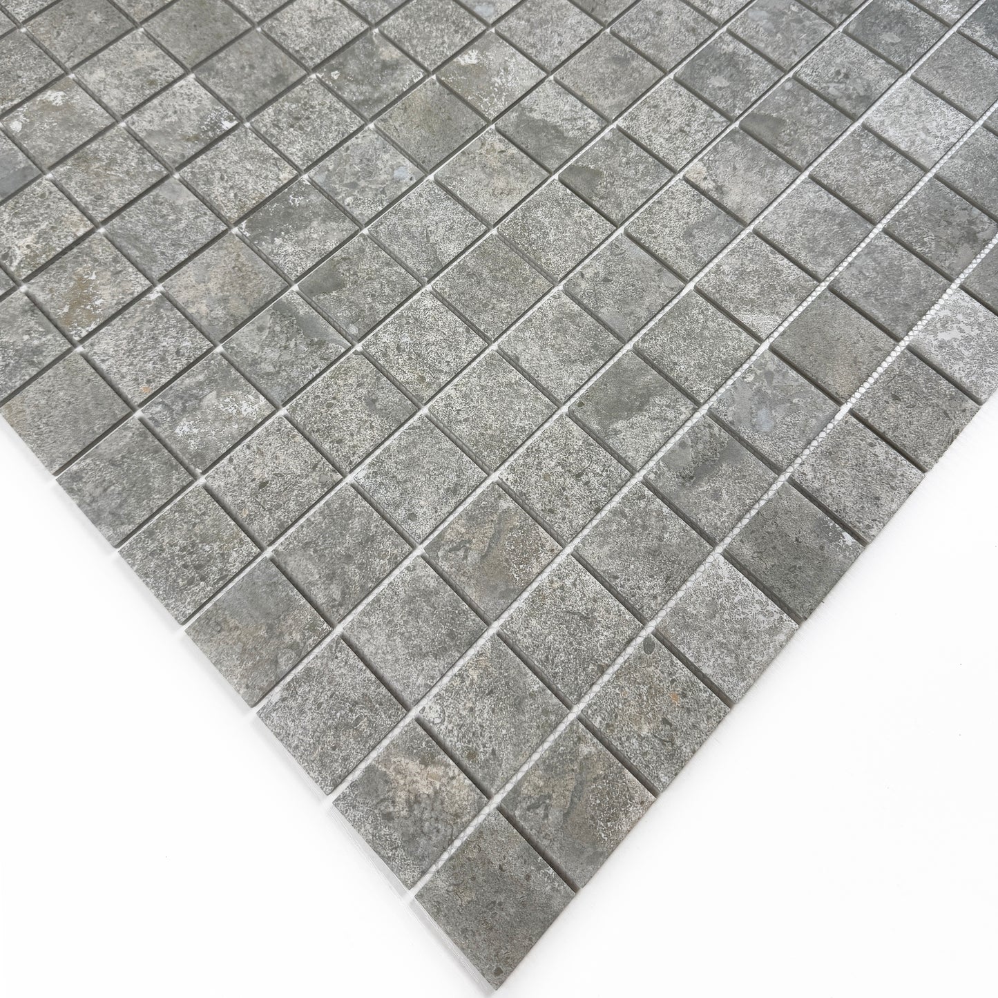 Limestone Porcelain Tile Series Medium Grey Flat Surface Matt Porcelain Mosaic