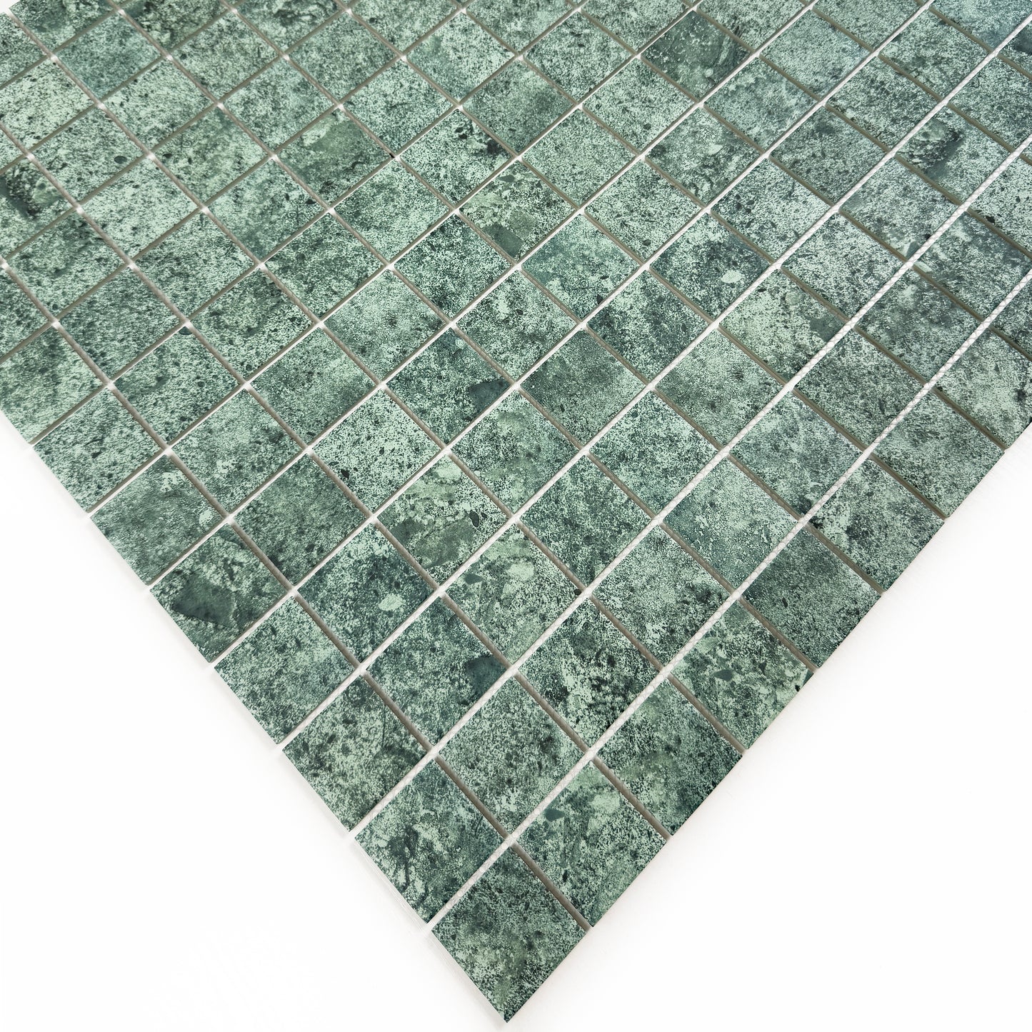 Limestone Porcelain Tile Series Green Flat Surface Matt Porcelain Mosaic