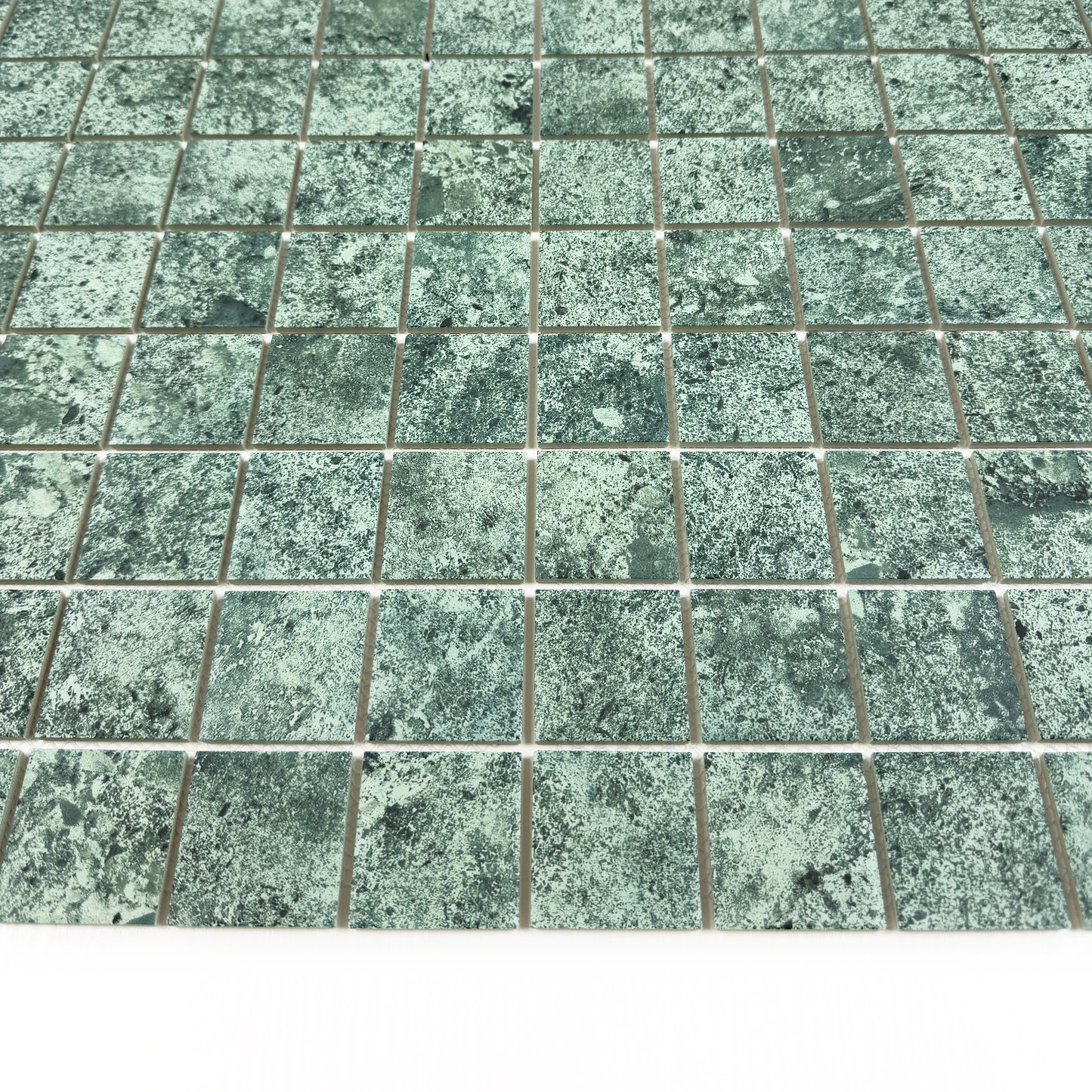 Limestone Porcelain Tile Series Green Flat Surface Matt Porcelain Mosaic