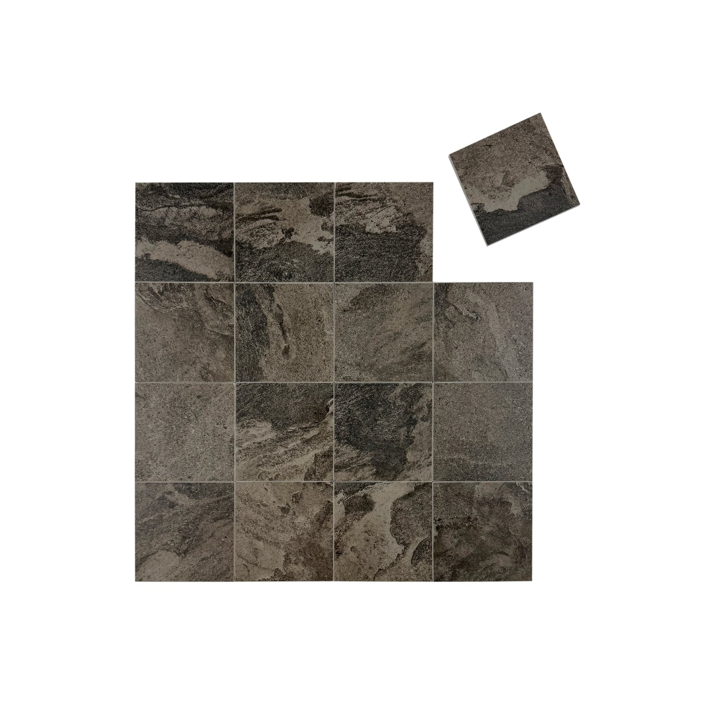 Sukabumi Porcelain Tile Series Grey Pattern Matt Porcelain Tile