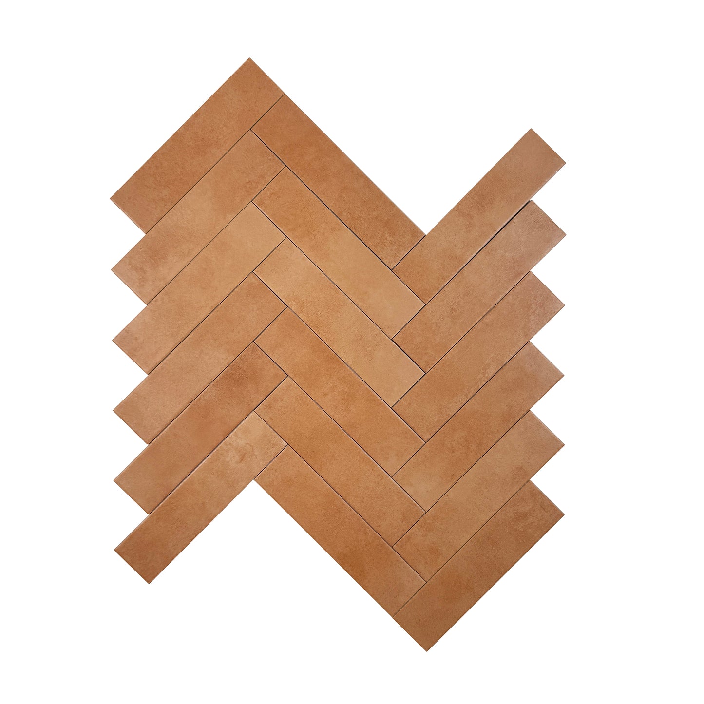 Amalfi Dawn Series Tangerine Orange Matt Porcelain Artisanal Tile
