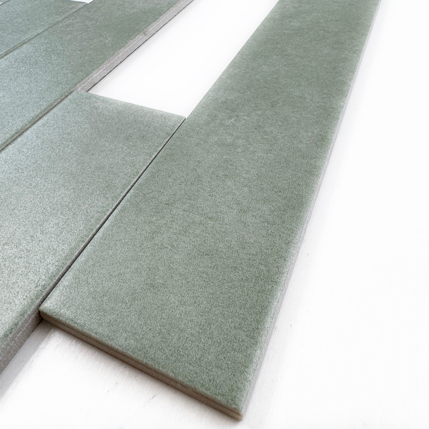 Amalfi Dawn Series Mint Green Matt Porcelain Artisanal Tile