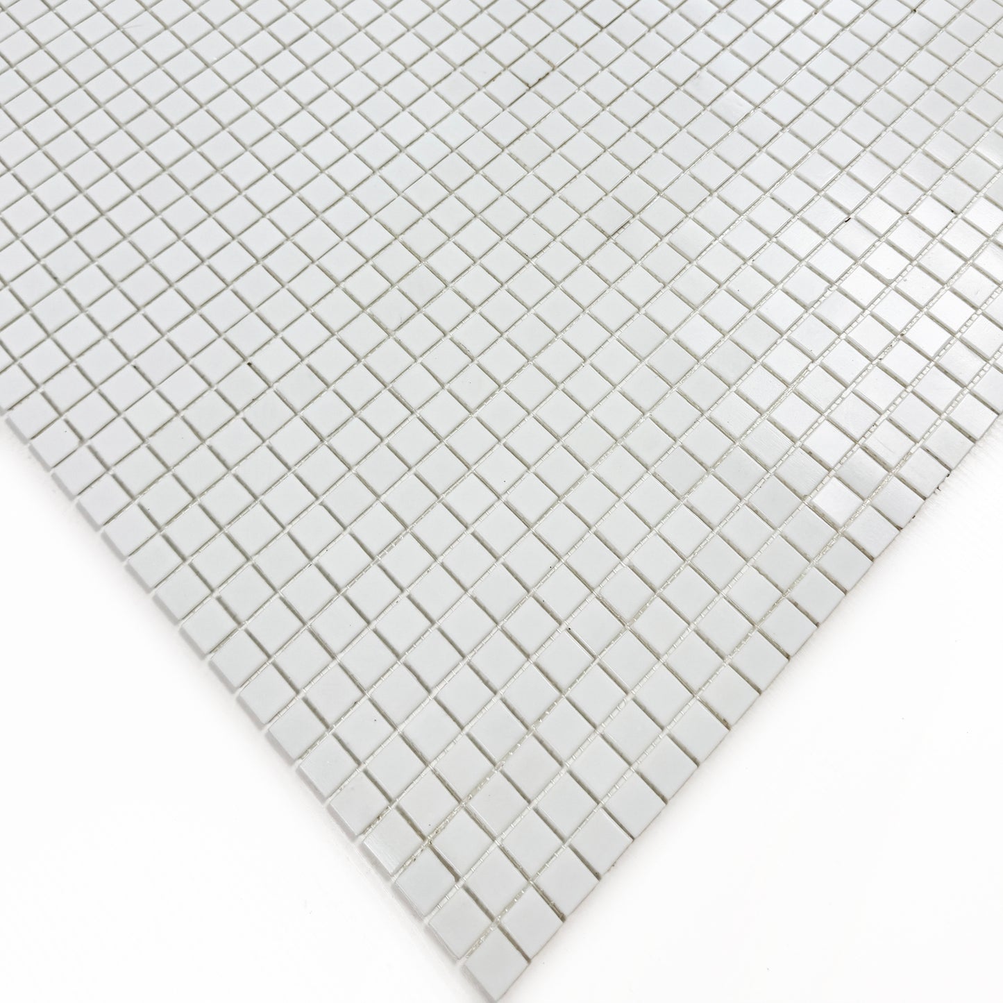 Serene Spectrum White Hot Melt Glass Mosaic