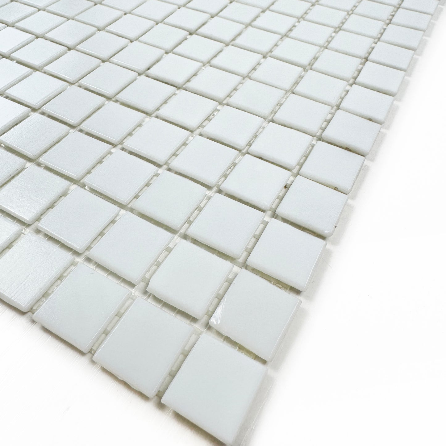 Serene Spectrum White Hot Melt Glass Mosaic