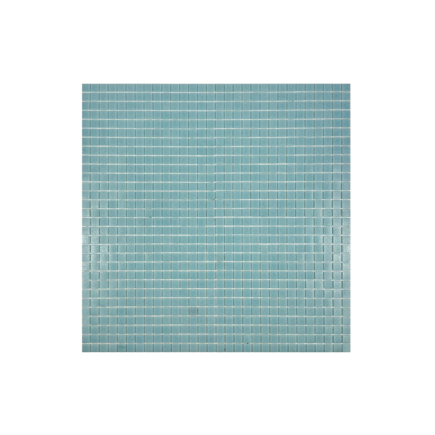 Serene Spectrum Sky Blue Hot Melt Glass Mosaic