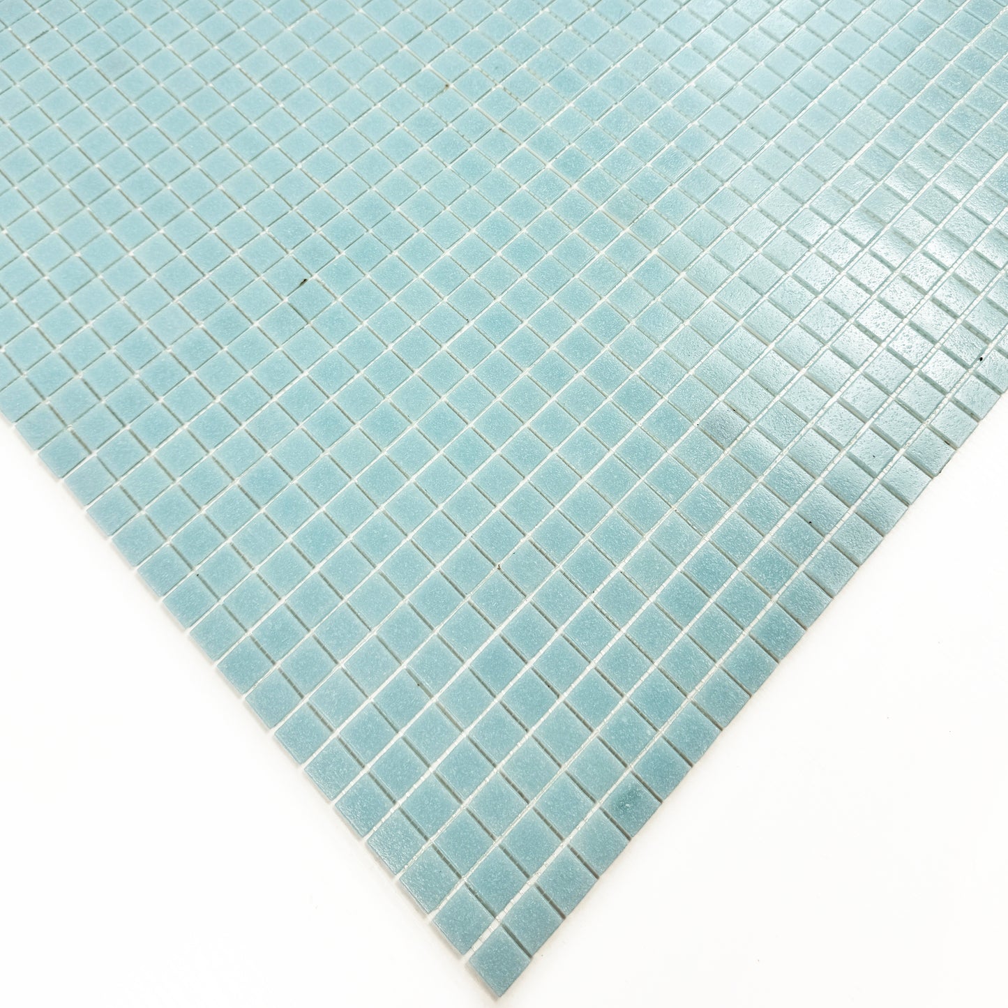 Serene Spectrum Sky Blue Hot Melt Glass Mosaic