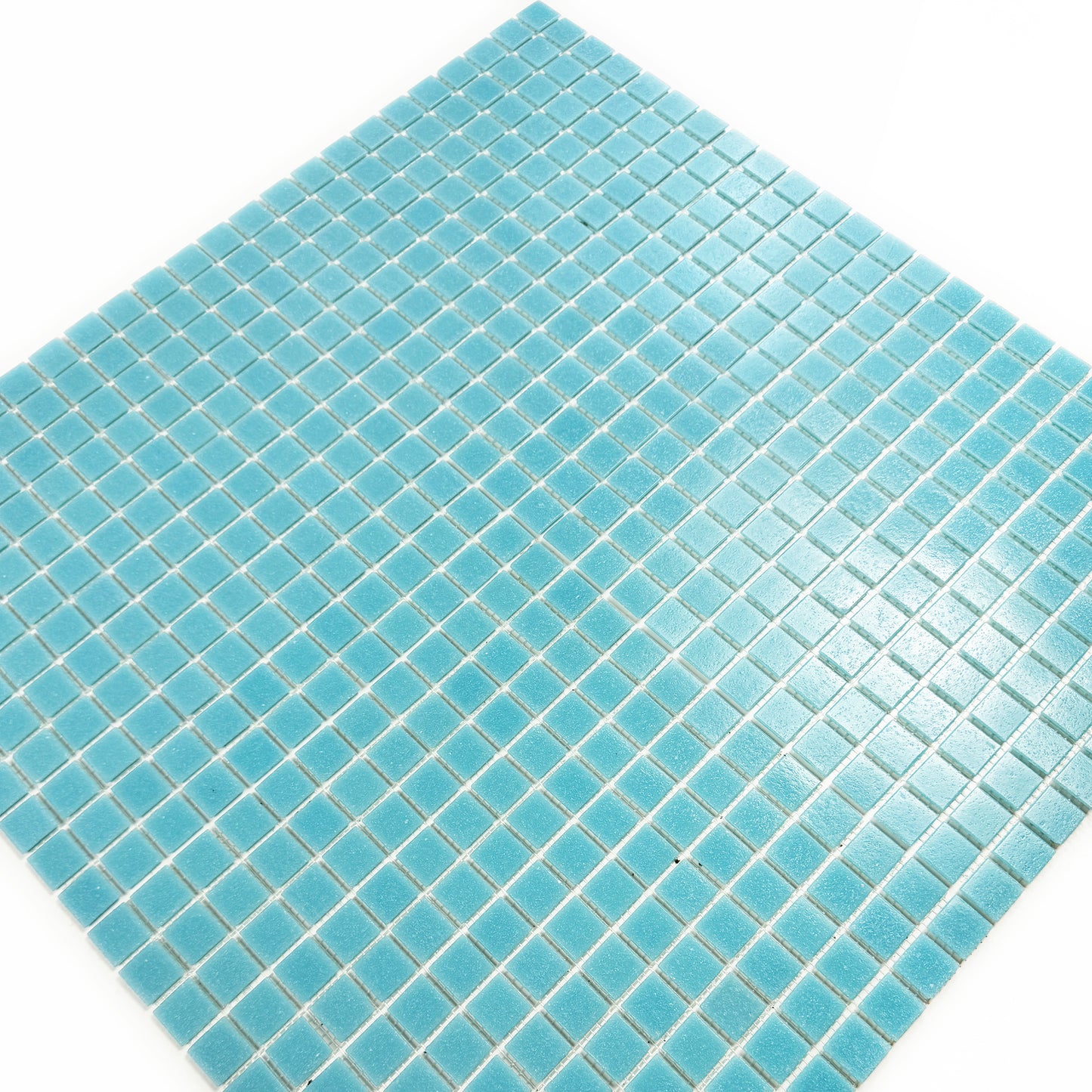 Serene Spectrum Series Sky Blue Hot Melt Glass Mosaic