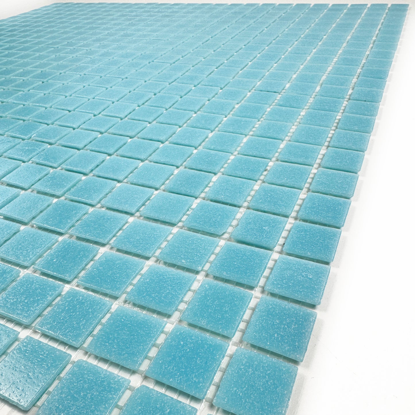 Serene Spectrum Series Sky Blue Hot Melt Glass Mosaic
