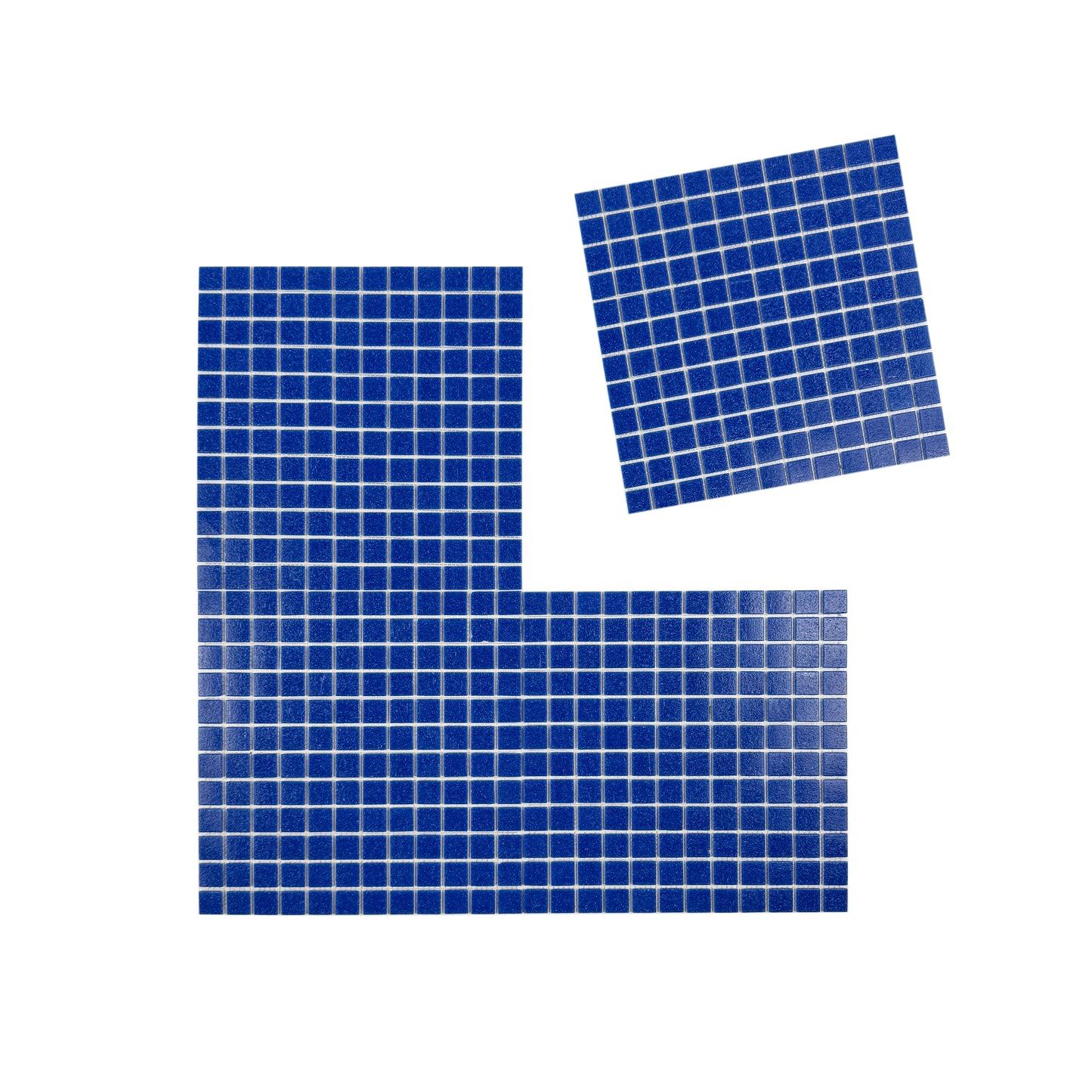 Serene Spectrum Series Navy Blue Hot Melt Glass Mosaic