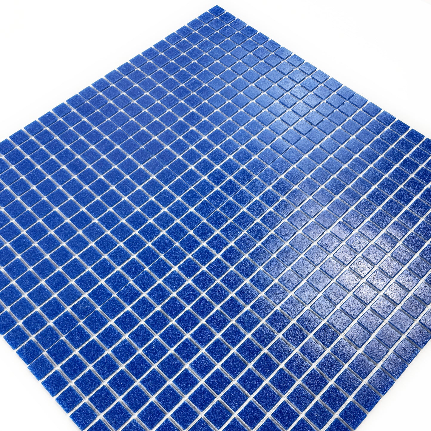 Serene Spectrum Series Navy Blue Hot Melt Glass Mosaic