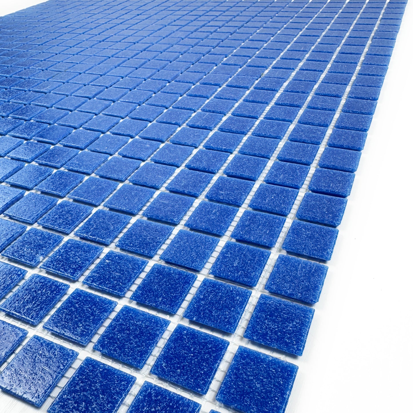 Serene Spectrum Series Navy Blue Hot Melt Glass Mosaic