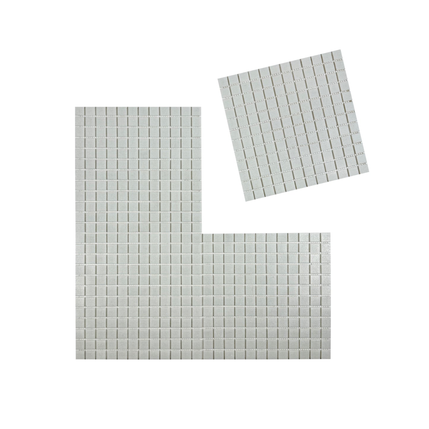 Serene Spectrum White Hot Melt Glass Mosaic