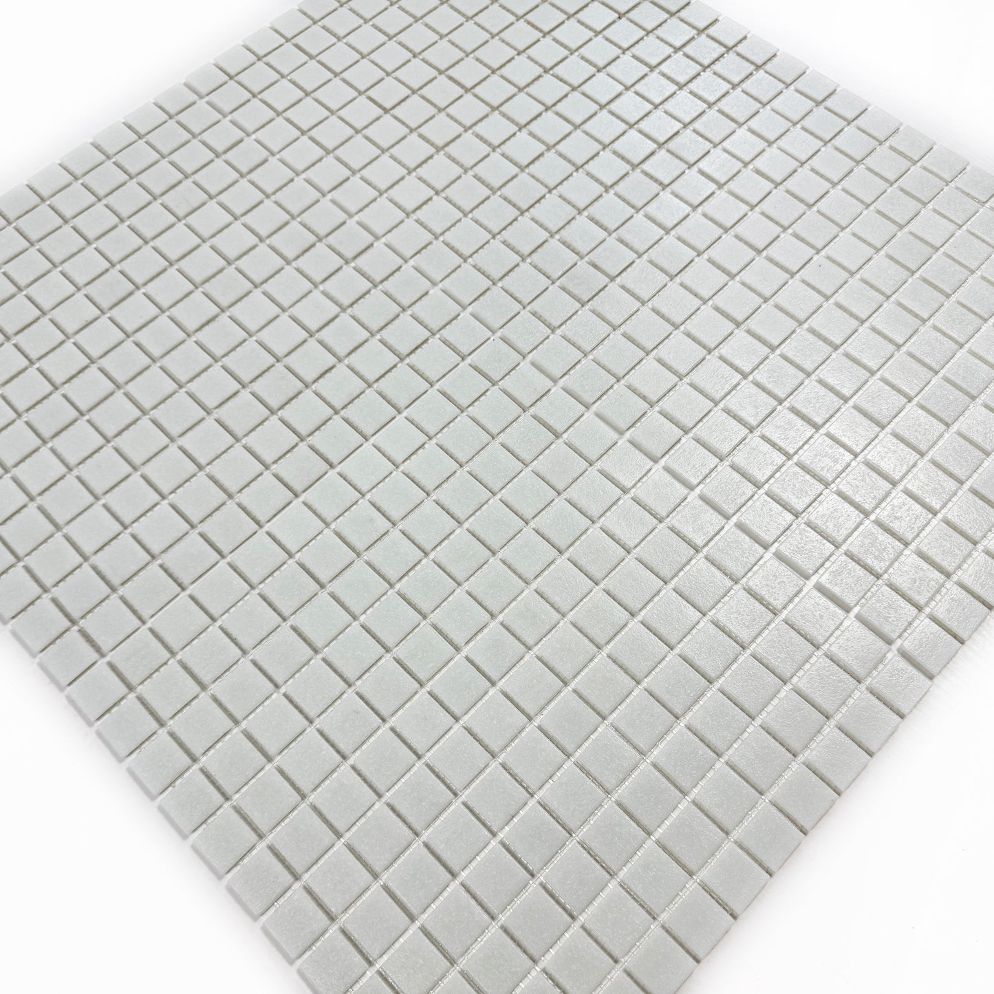 Serene Spectrum White Hot Melt Glass Mosaic
