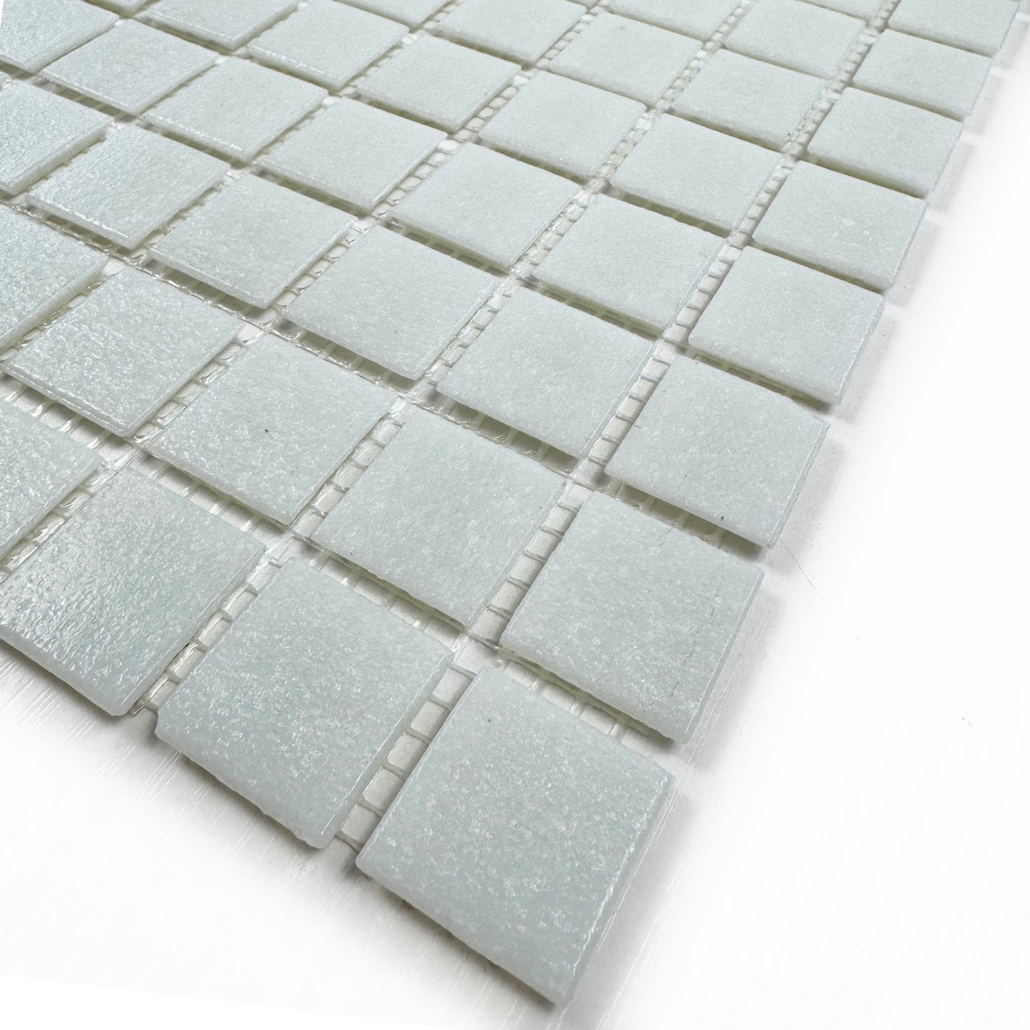 Serene Spectrum White Hot Melt Glass Mosaic