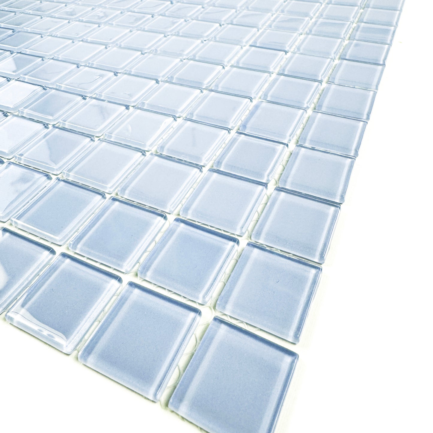 Sky Blue Crystal Glass Mosaic