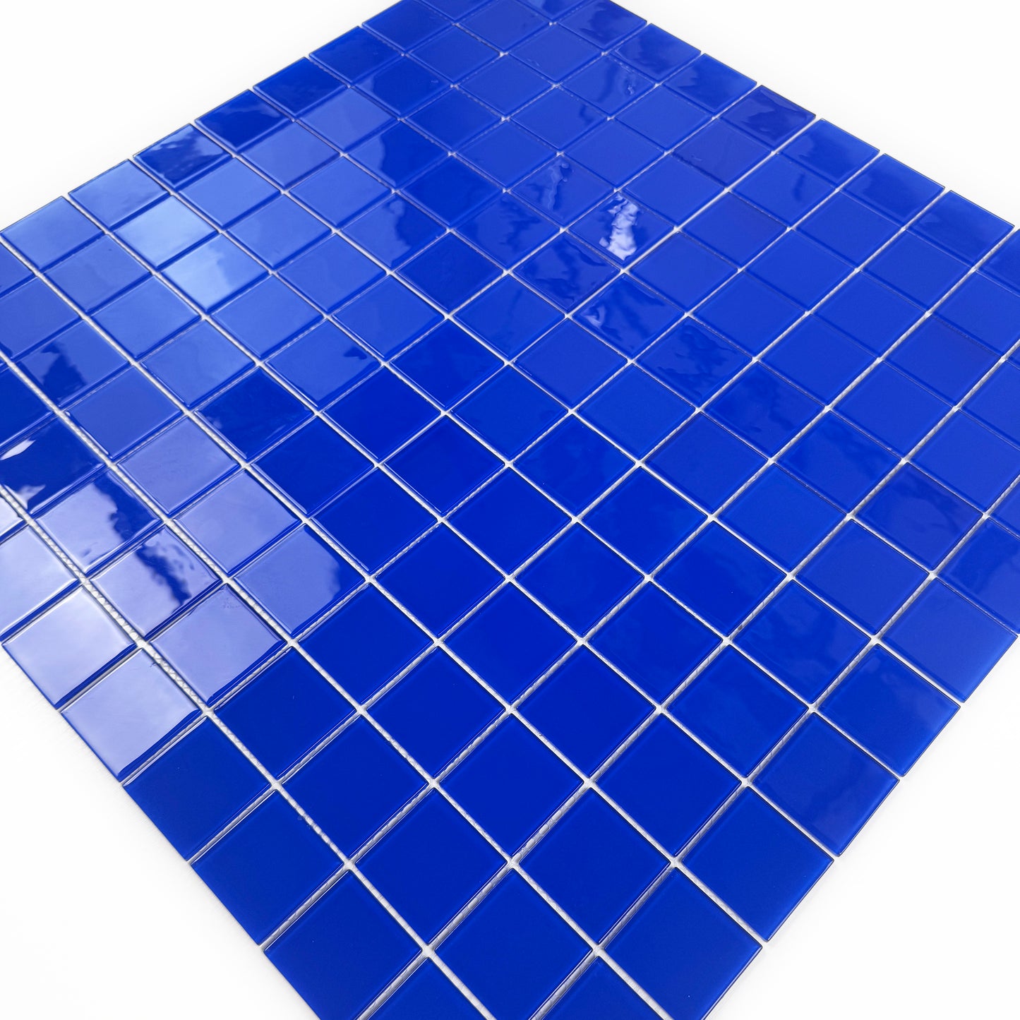 Klein Blue Crystal Glass Mosaic