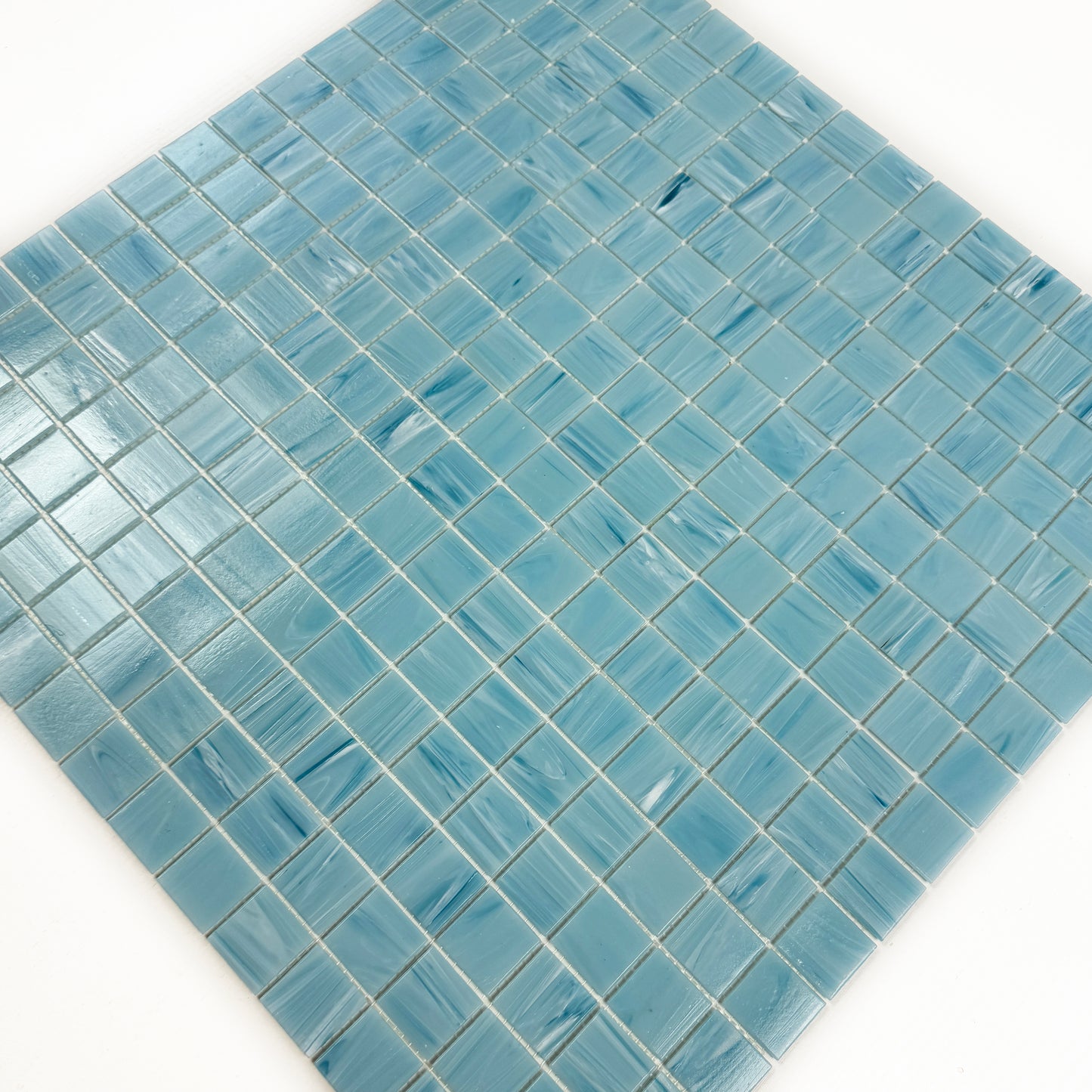 Glacial Artistry Series Sky Blue Cloud Hot Melt Glass Mosaic