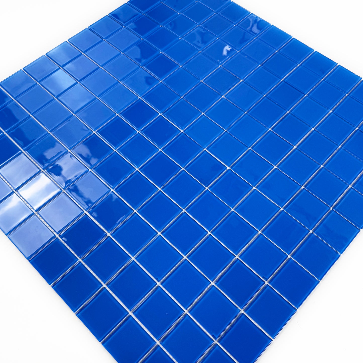 French Blue Crystal Glass Mosaic