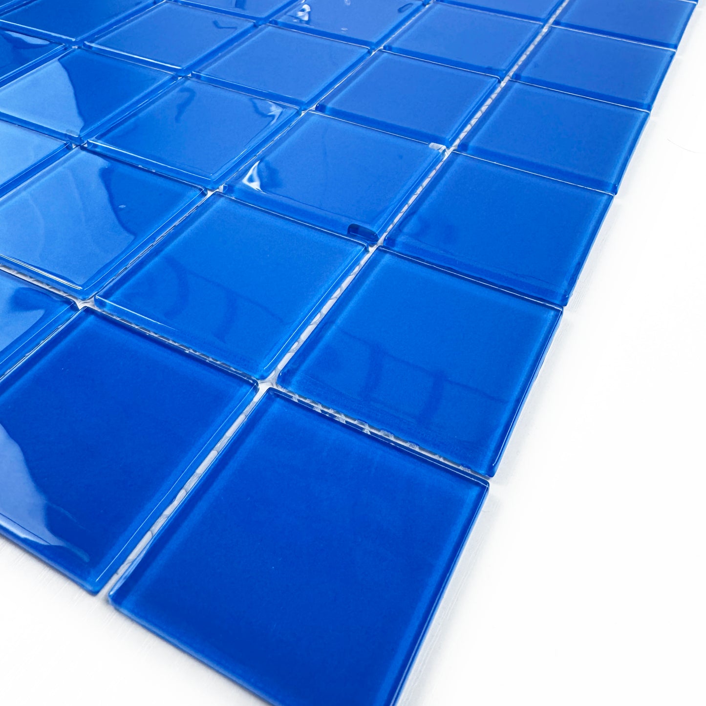French Blue Crystal Glass Mosaic