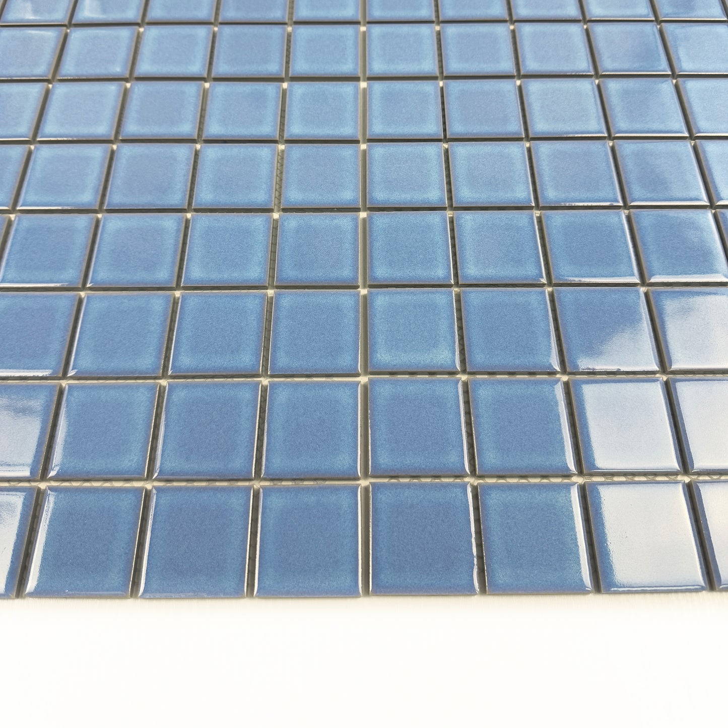 Zen Sky Blue Crystalline Glazed Porcelain Mosaic