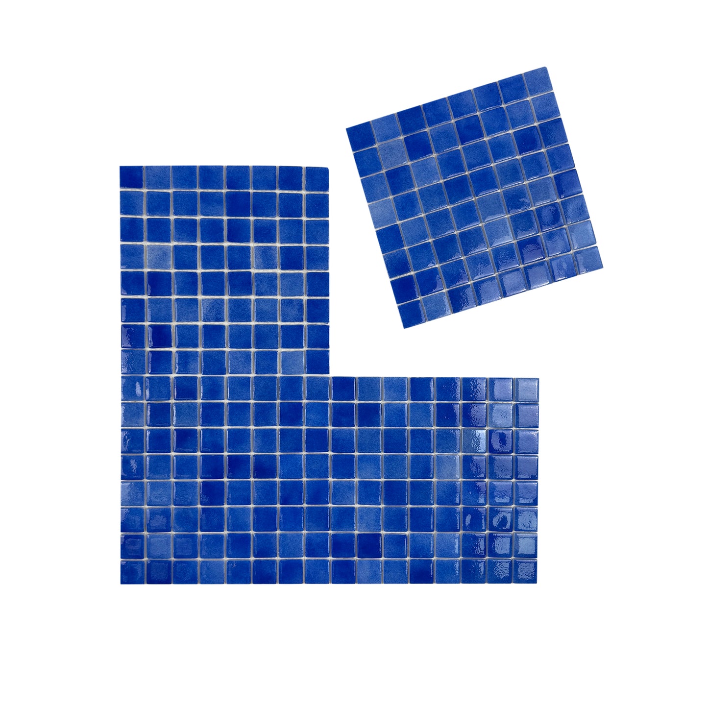 European Mosaic Series Navy Blue Recycled Glass Mosaic