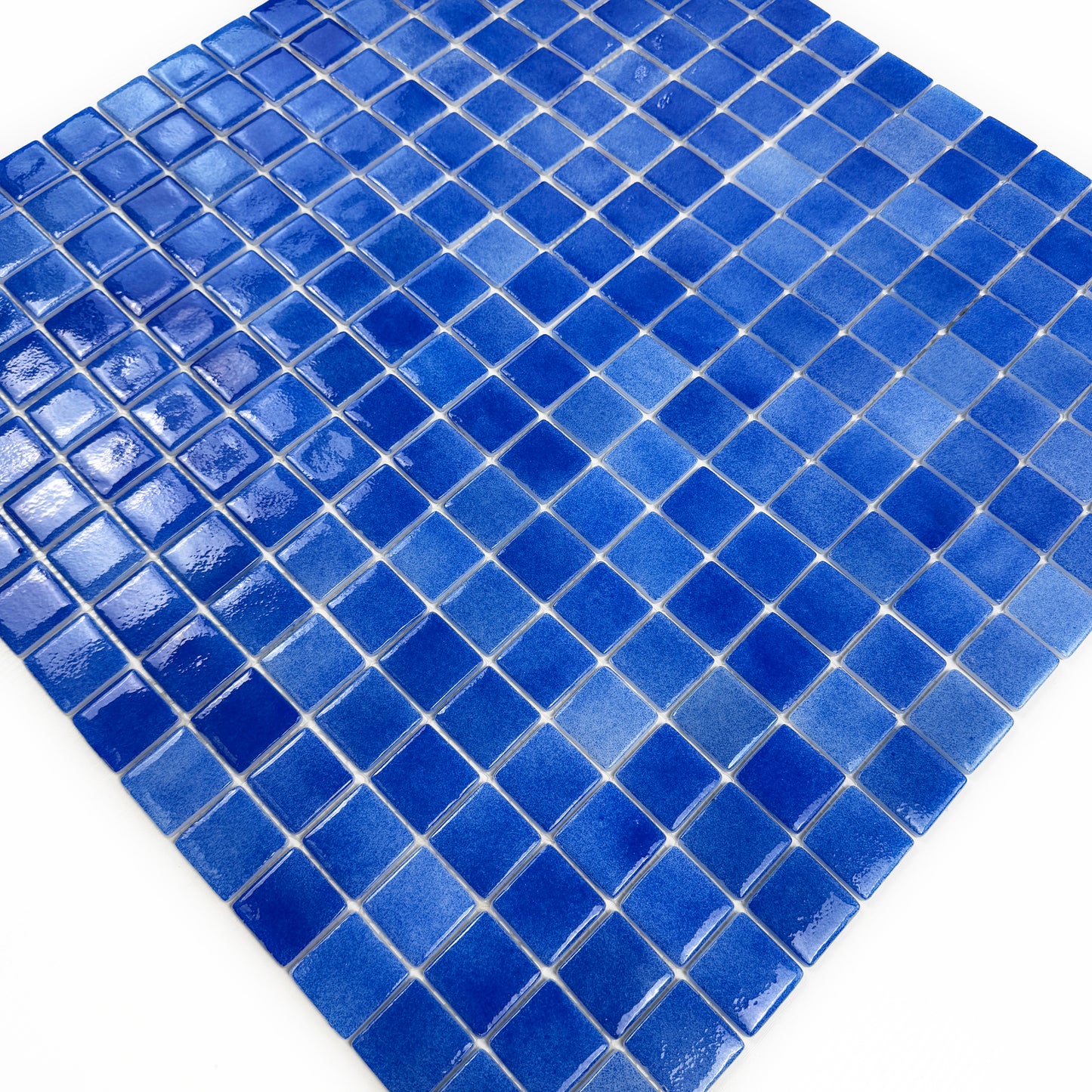 European Mosaic Series Navy Blue Recycled Glass Mosaic